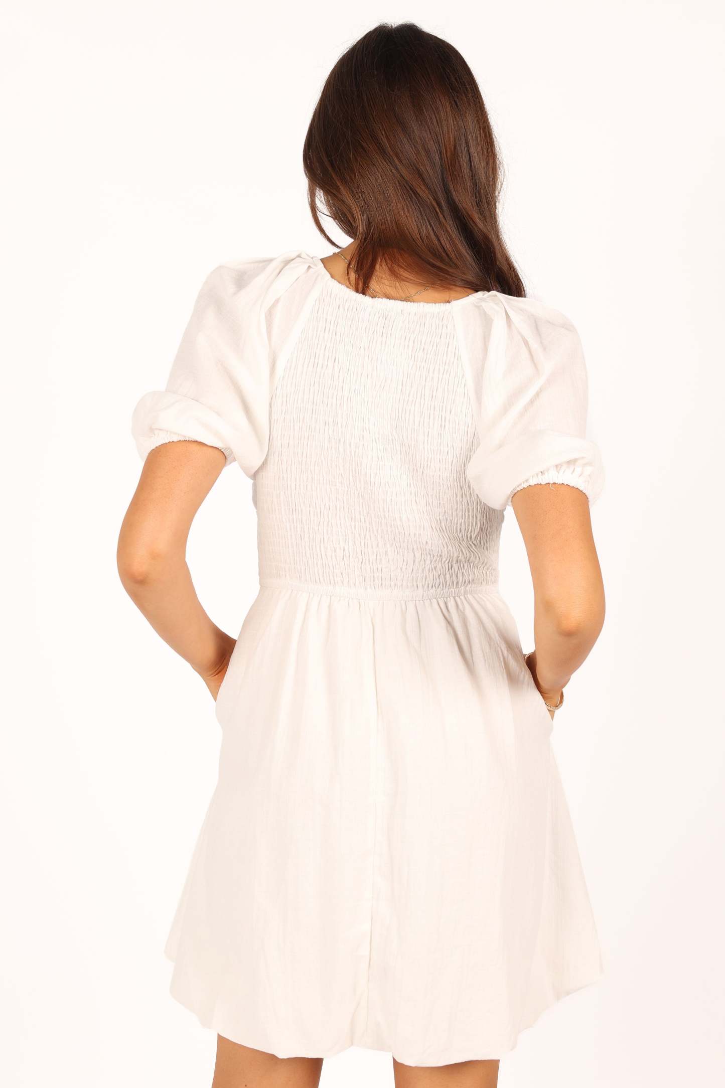 Lulee Mini Dress - White-Sunny Prom