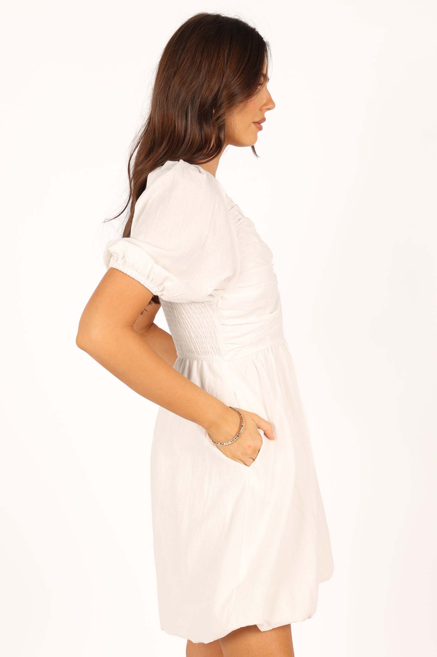 Lulee Mini Dress - White-Sunny Prom