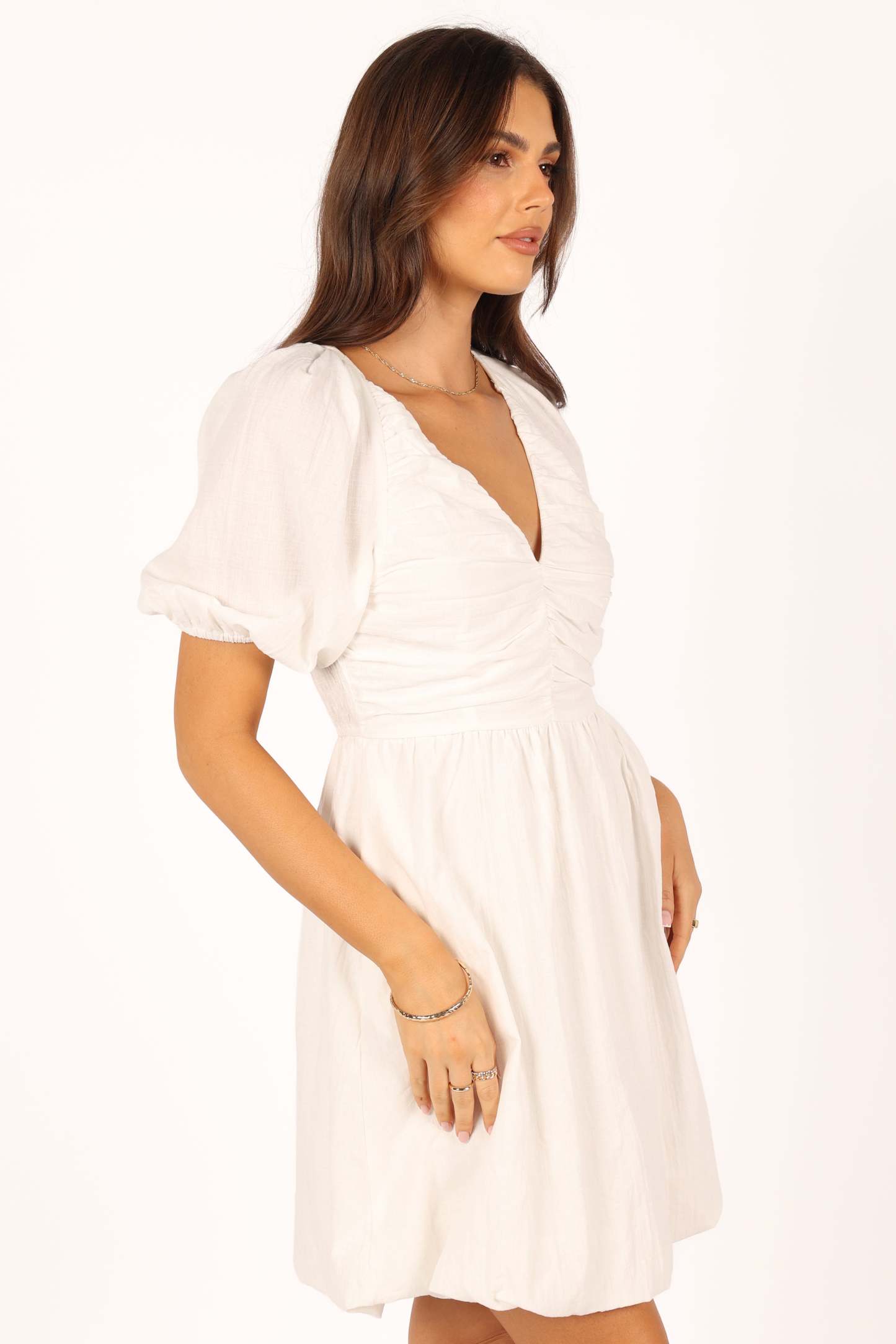Lulee Mini Dress - White-Sunny Prom