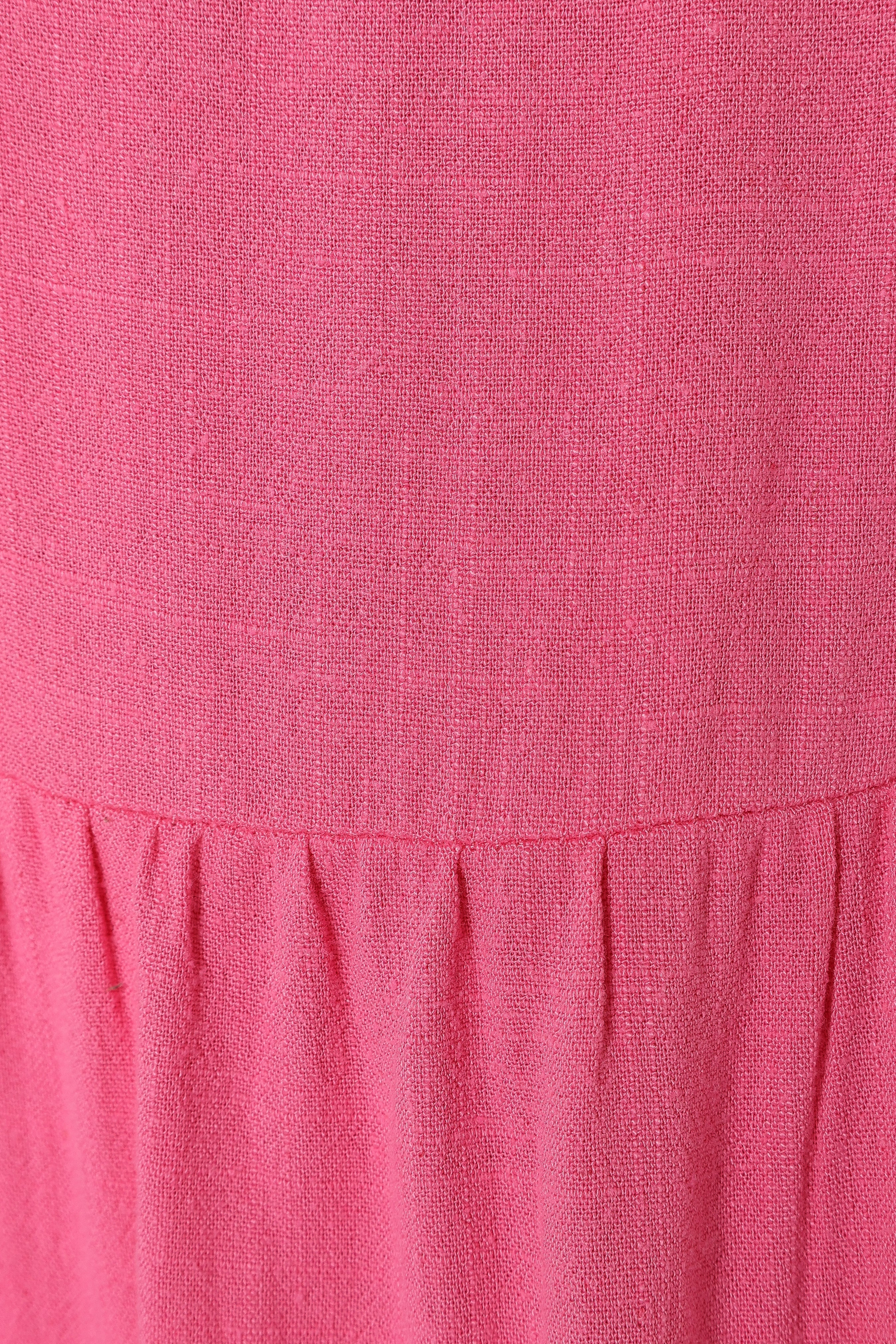 Marcy Midi Dress - Pink-Sunny Prom
