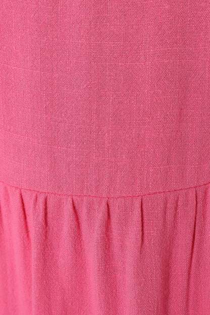 Marcy Midi Dress - Pink-Sunny Prom