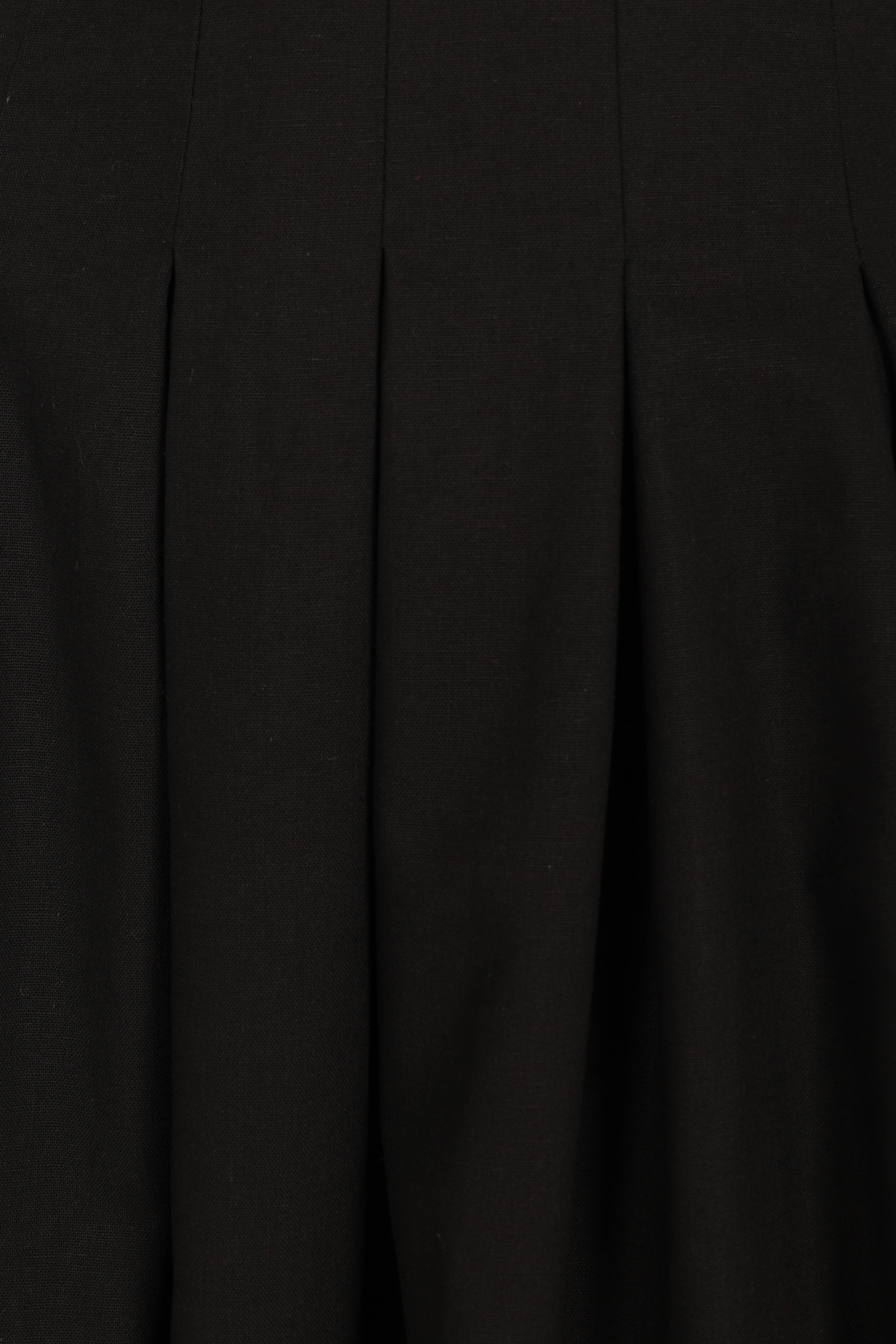 Maria Puff Sleeve Midi Dress - Black-Sunny Prom