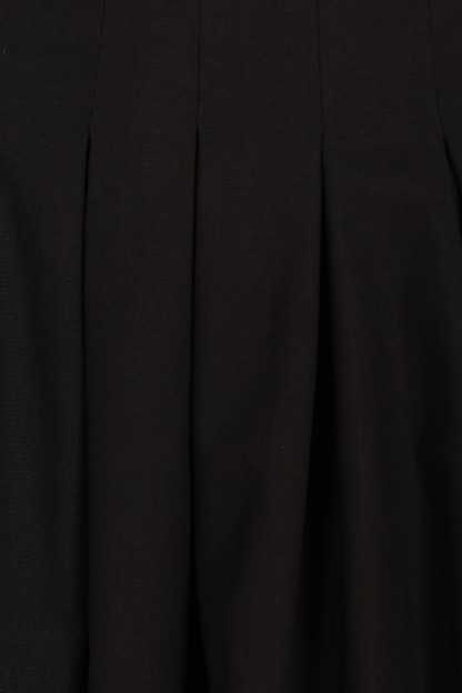 Maria Puff Sleeve Midi Dress - Black-Sunny Prom