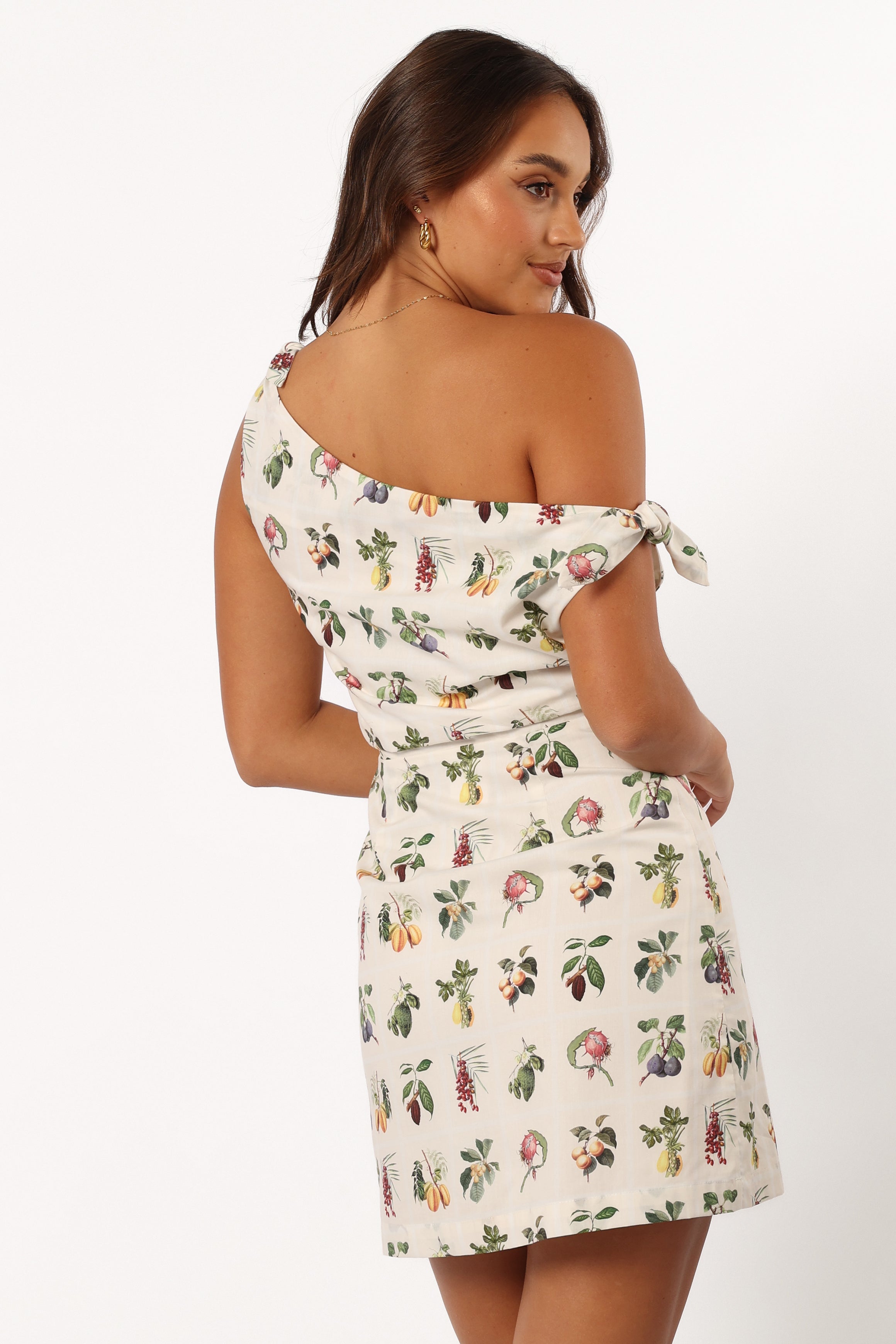 Mariella Off Shoulder Mini Dress - Floral-Sunny Prom