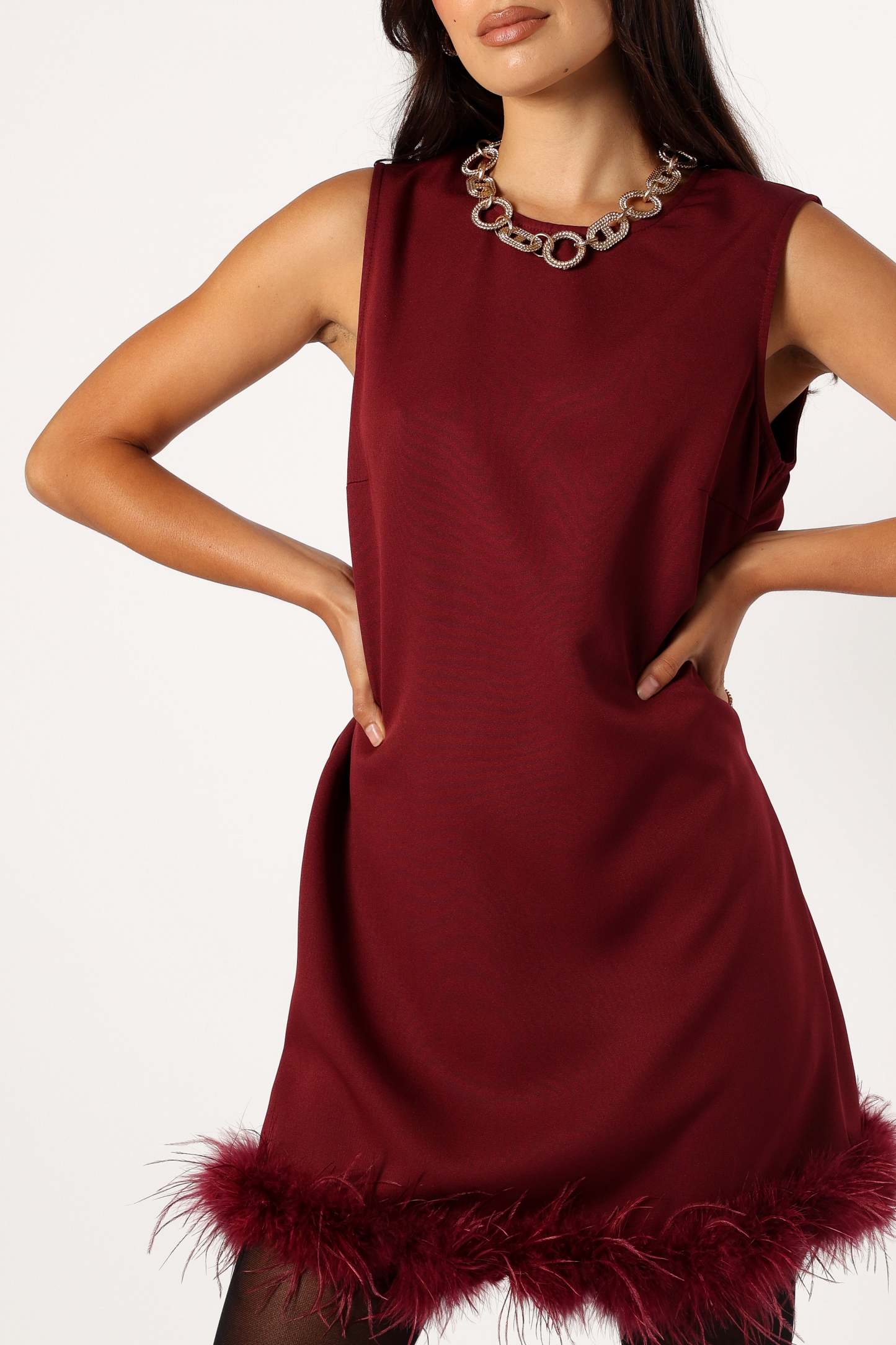 Mathias Mini Dress - Wine-Sunny Prom