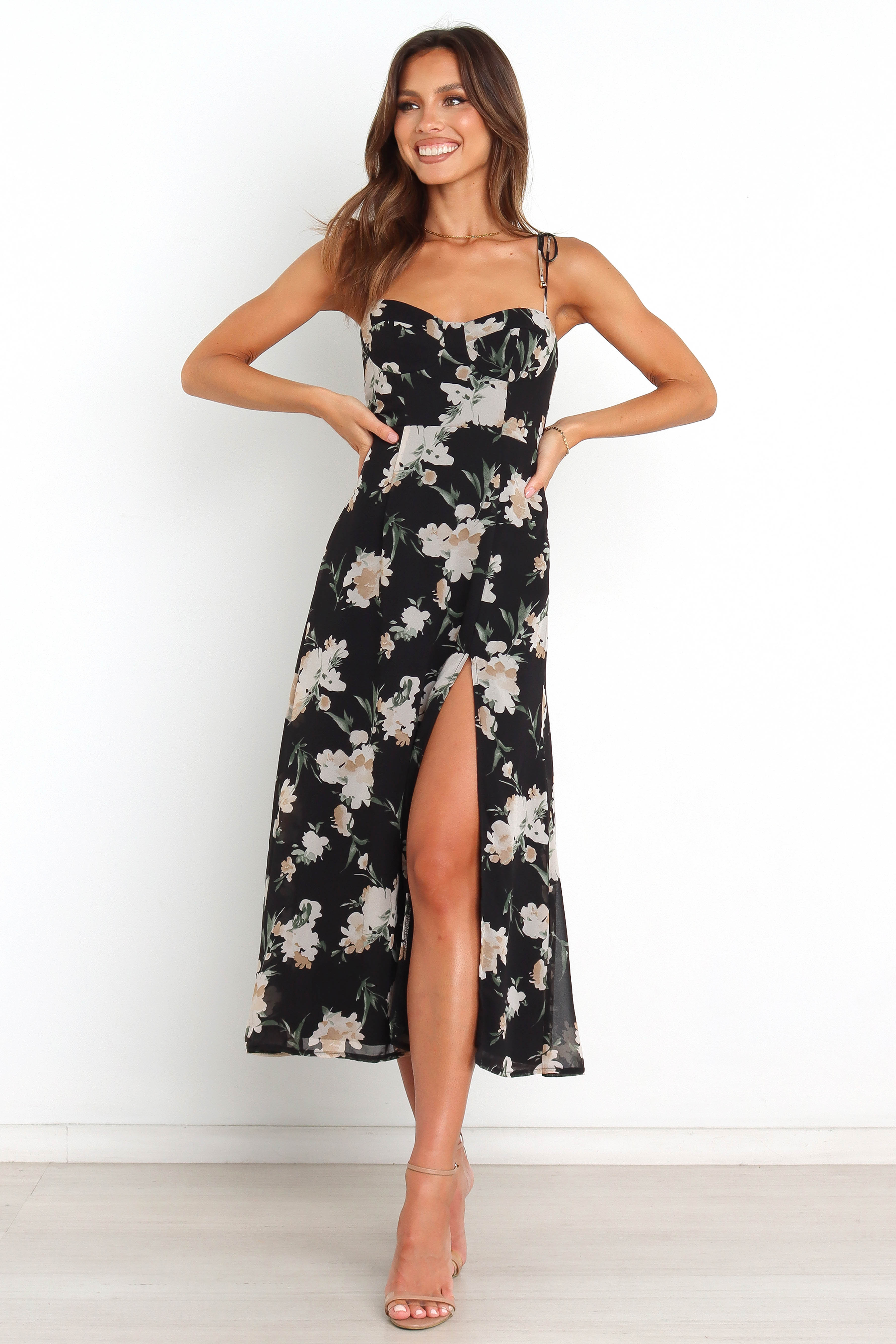 Meg Dress - Black-Sunny Prom