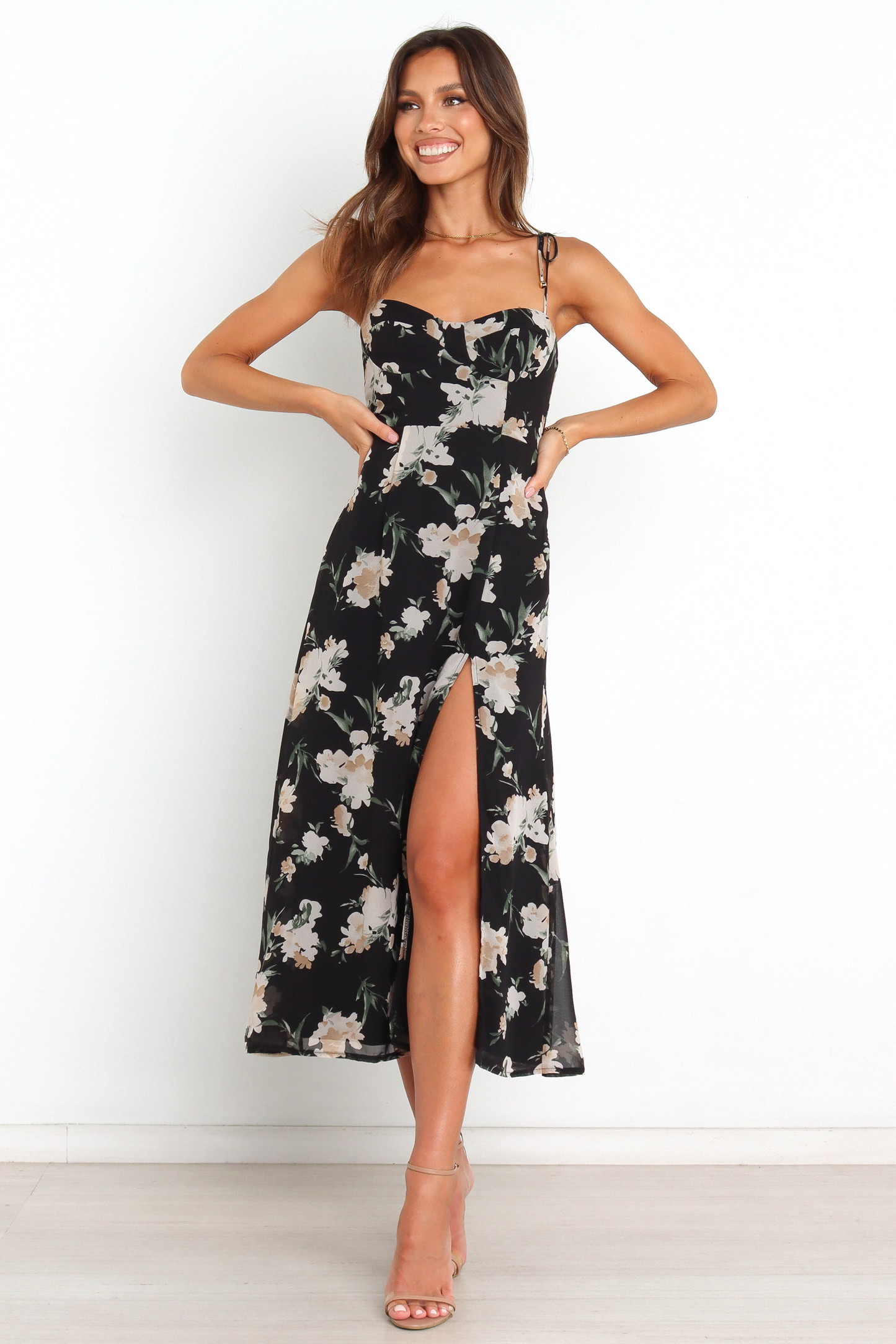 Meg Dress - Black-Sunny Prom