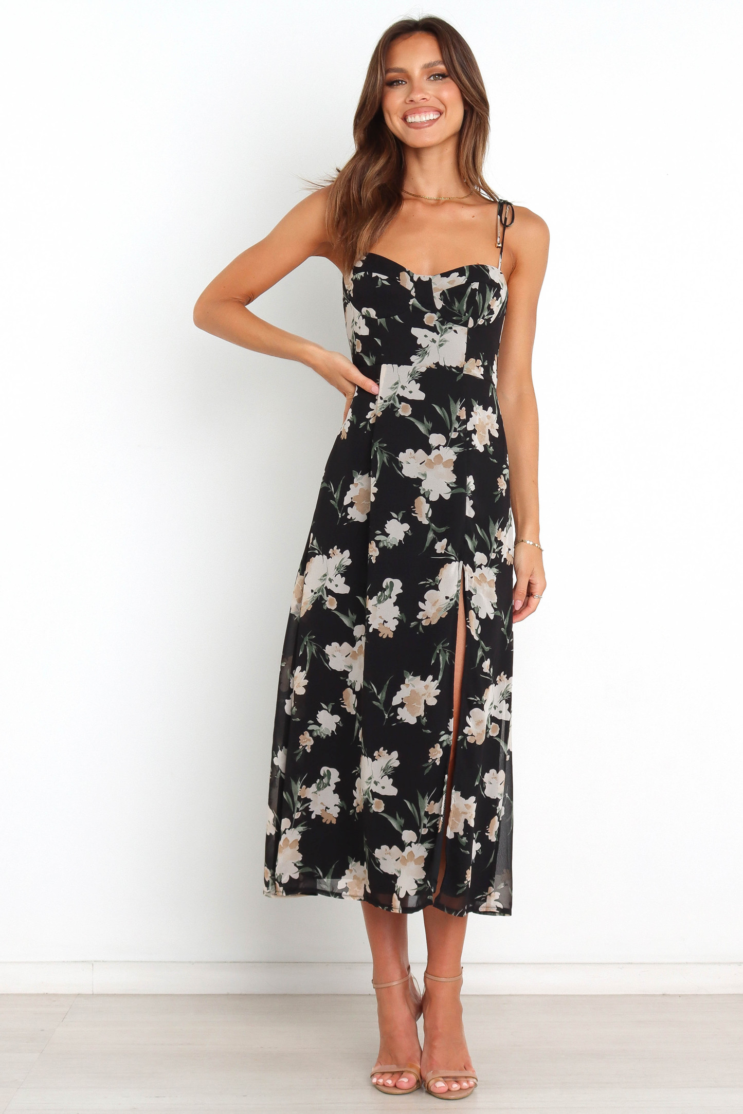 Meg Dress - Black-Sunny Prom
