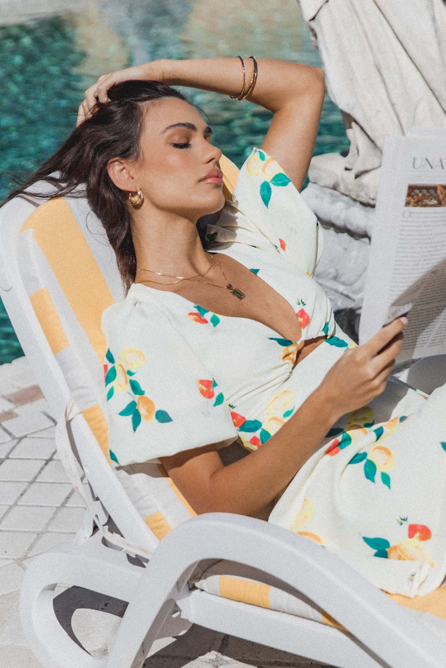 Mikaela Mini Dress - Lemon Print-Sunny Prom