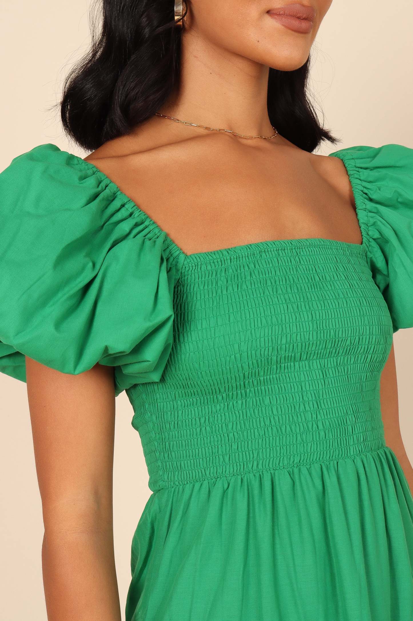 Morgan Tiered Dress - Green-Sunny Prom