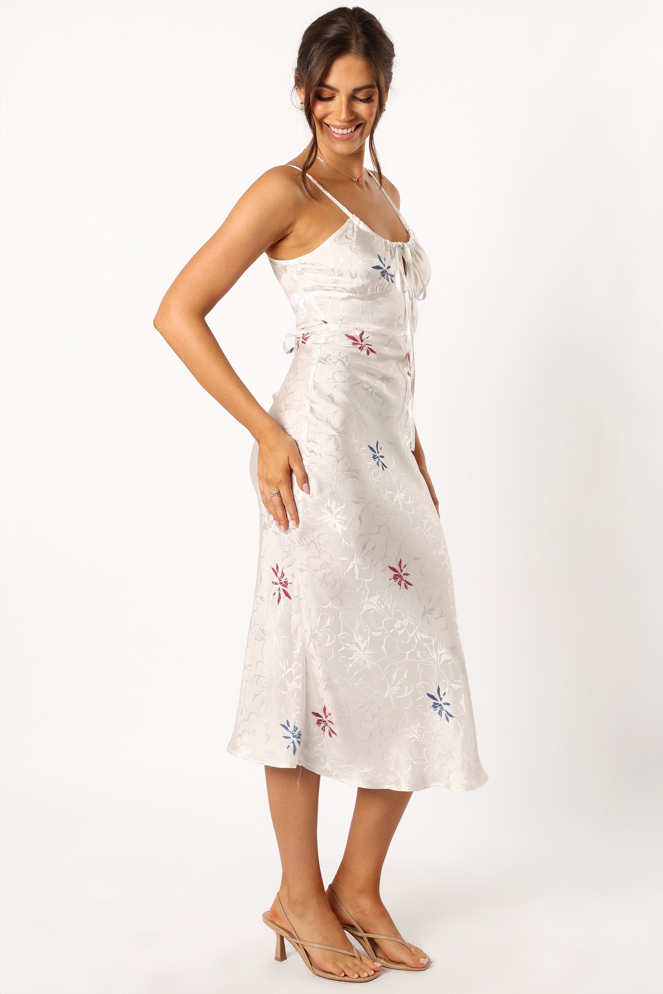 Rosa Midi Dress - White-Sunny Prom