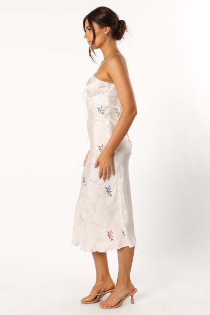 Rosa Midi Dress - White-Sunny Prom