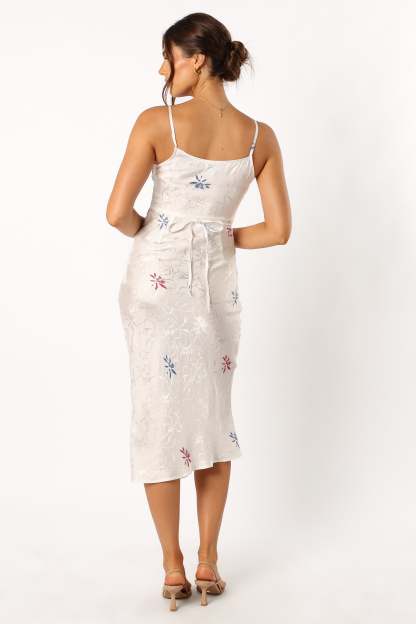Rosa Midi Dress - White-Sunny Prom