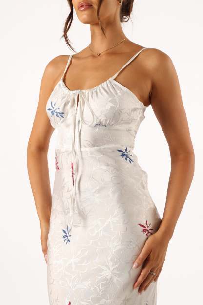 Rosa Midi Dress - White-Sunny Prom