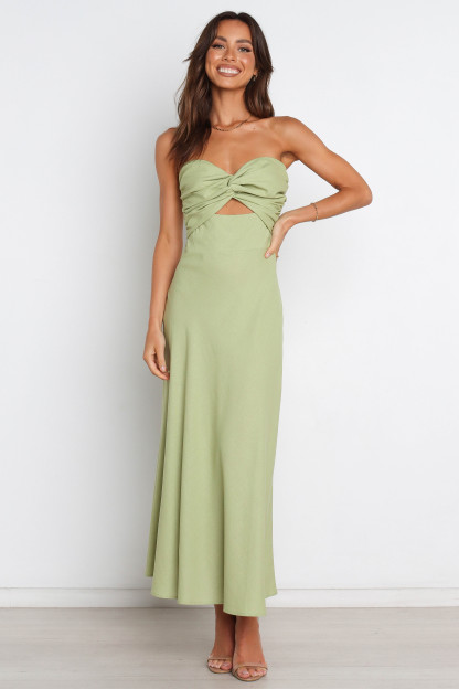 Rosetta Dress - Olive-Sunny Prom