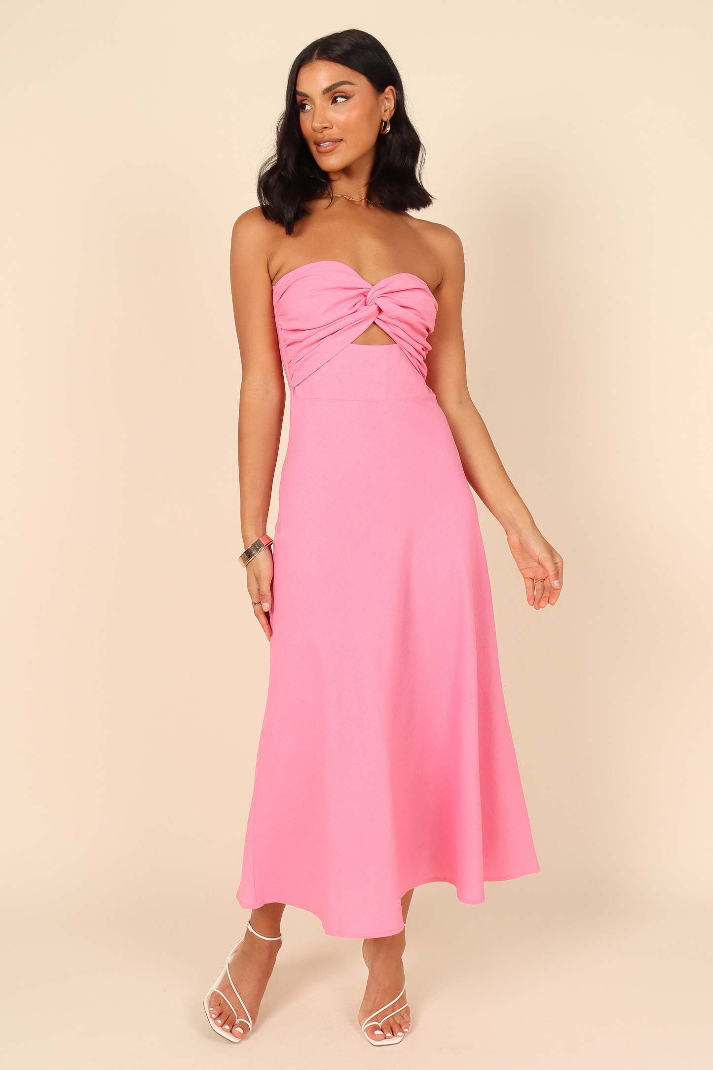 Rosetta Dress - Pink-Sunny Prom