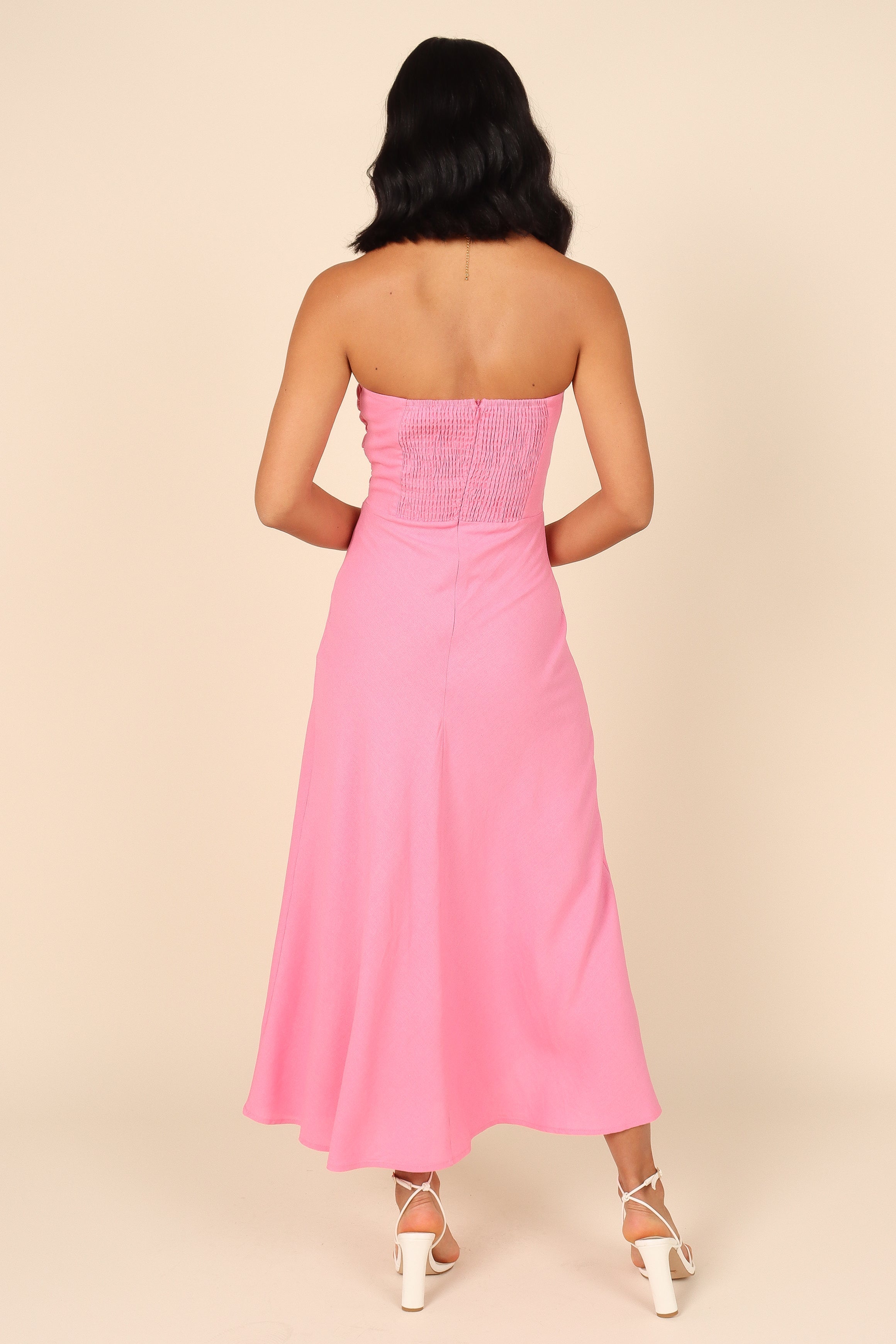 Rosetta Dress - Pink-Sunny Prom