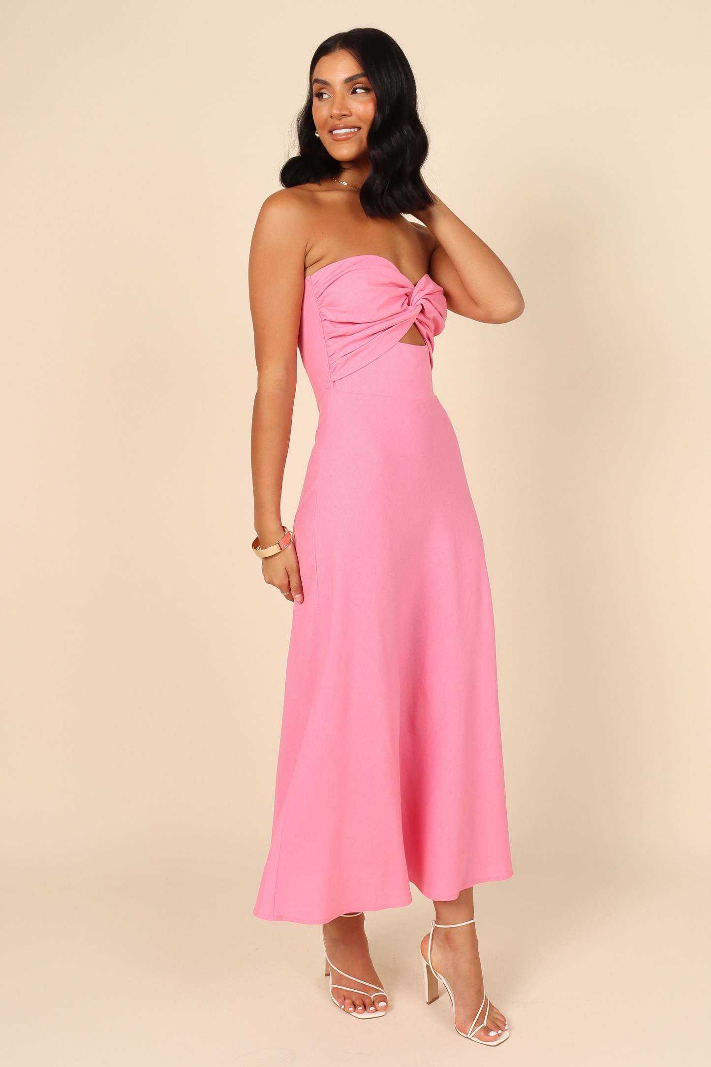 Rosetta Dress - Pink-Sunny Prom