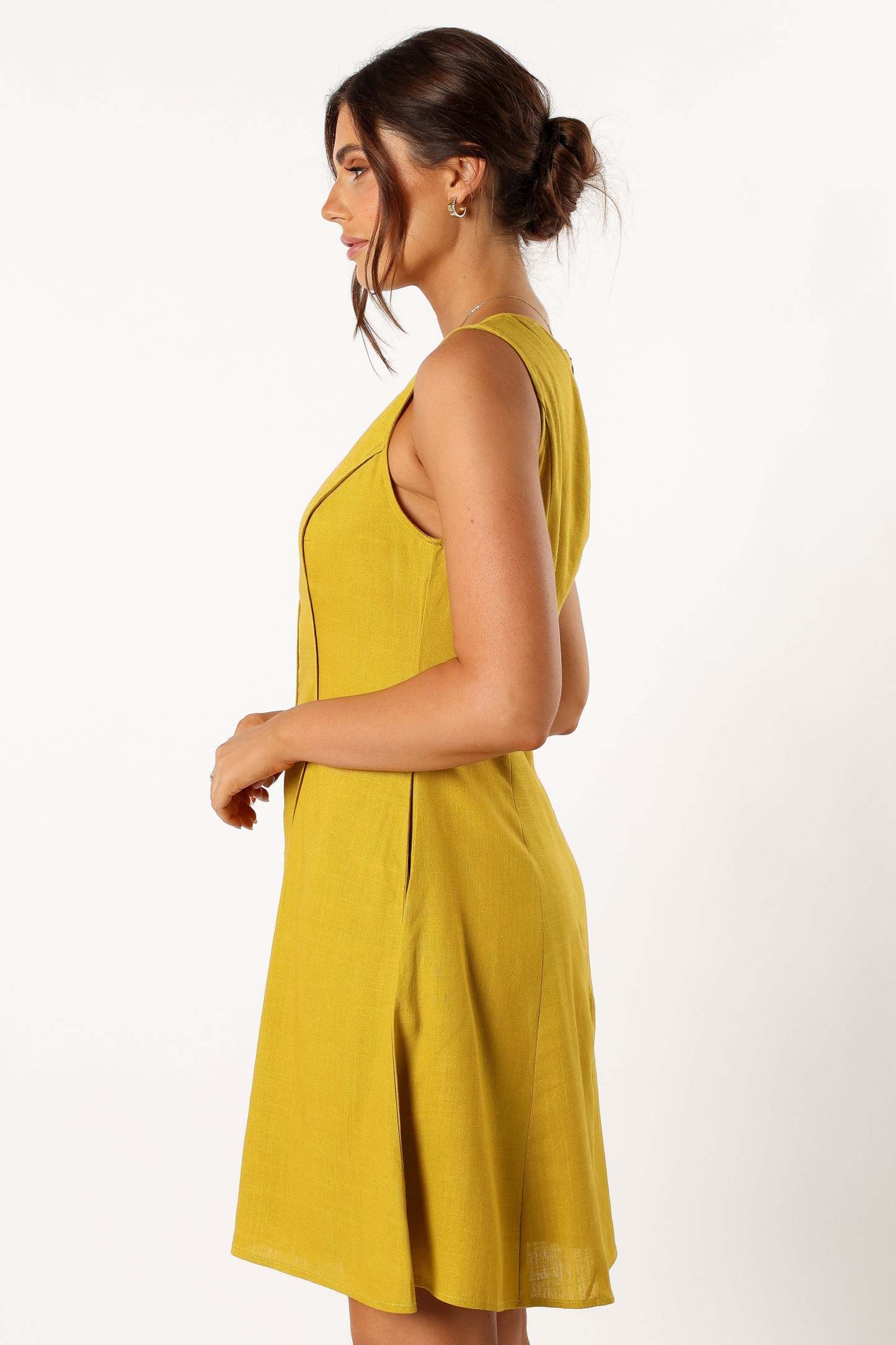 Rubes Mini Dress - Mustard-Sunny Prom