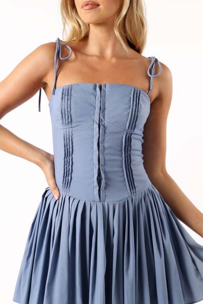 Ruby Mini Dress - Blue-Sunny Prom