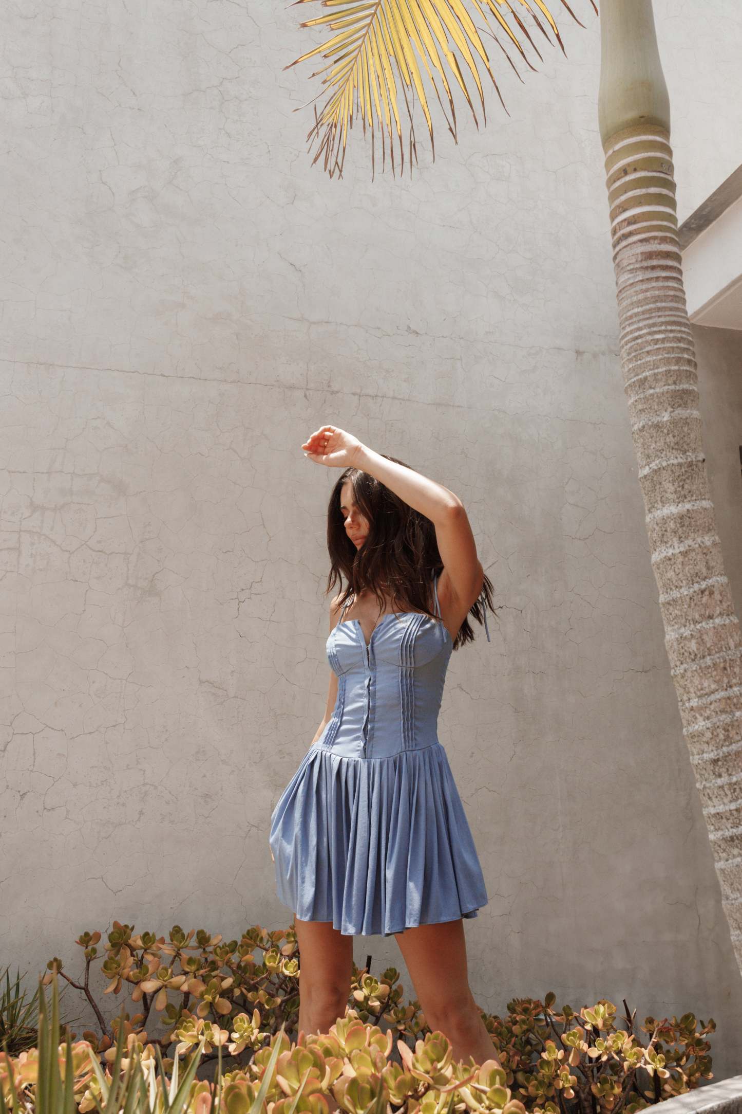 Ruby Mini Dress - Blue-Sunny Prom