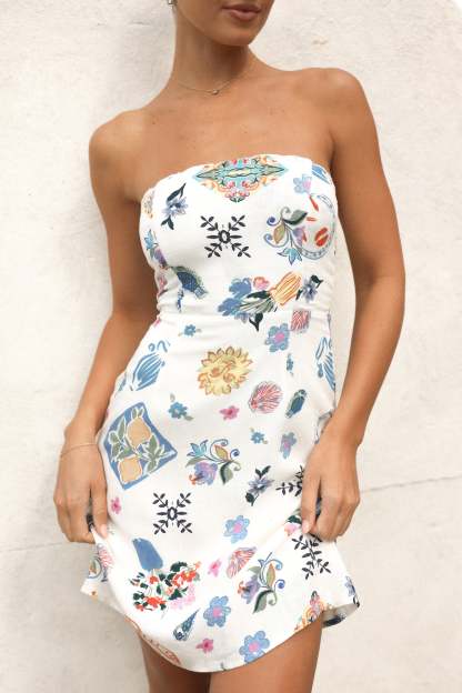 Sabina Mini Dress - Portofino-Sunny Prom