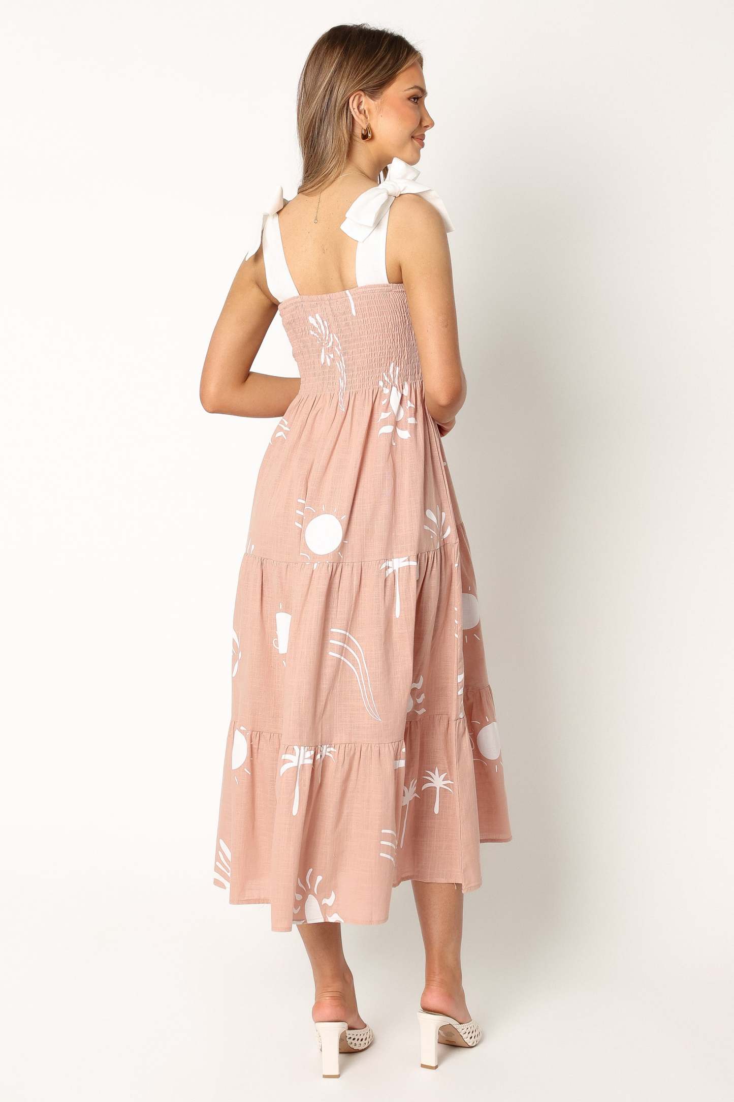 Sarelle Midi Dress - Tan Blush-Sunny Prom