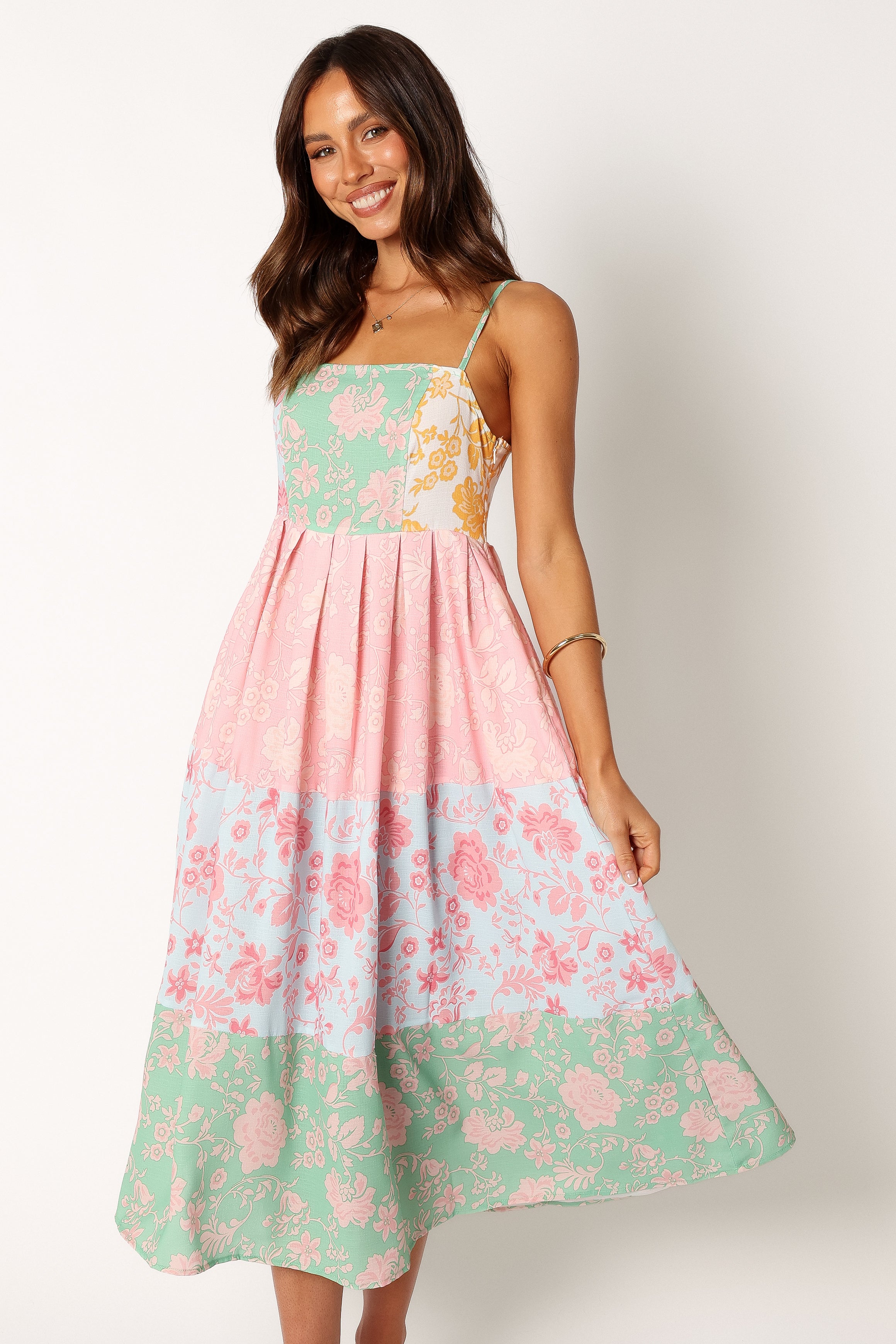Shelby Midi Dress - Multi-Sunny Prom