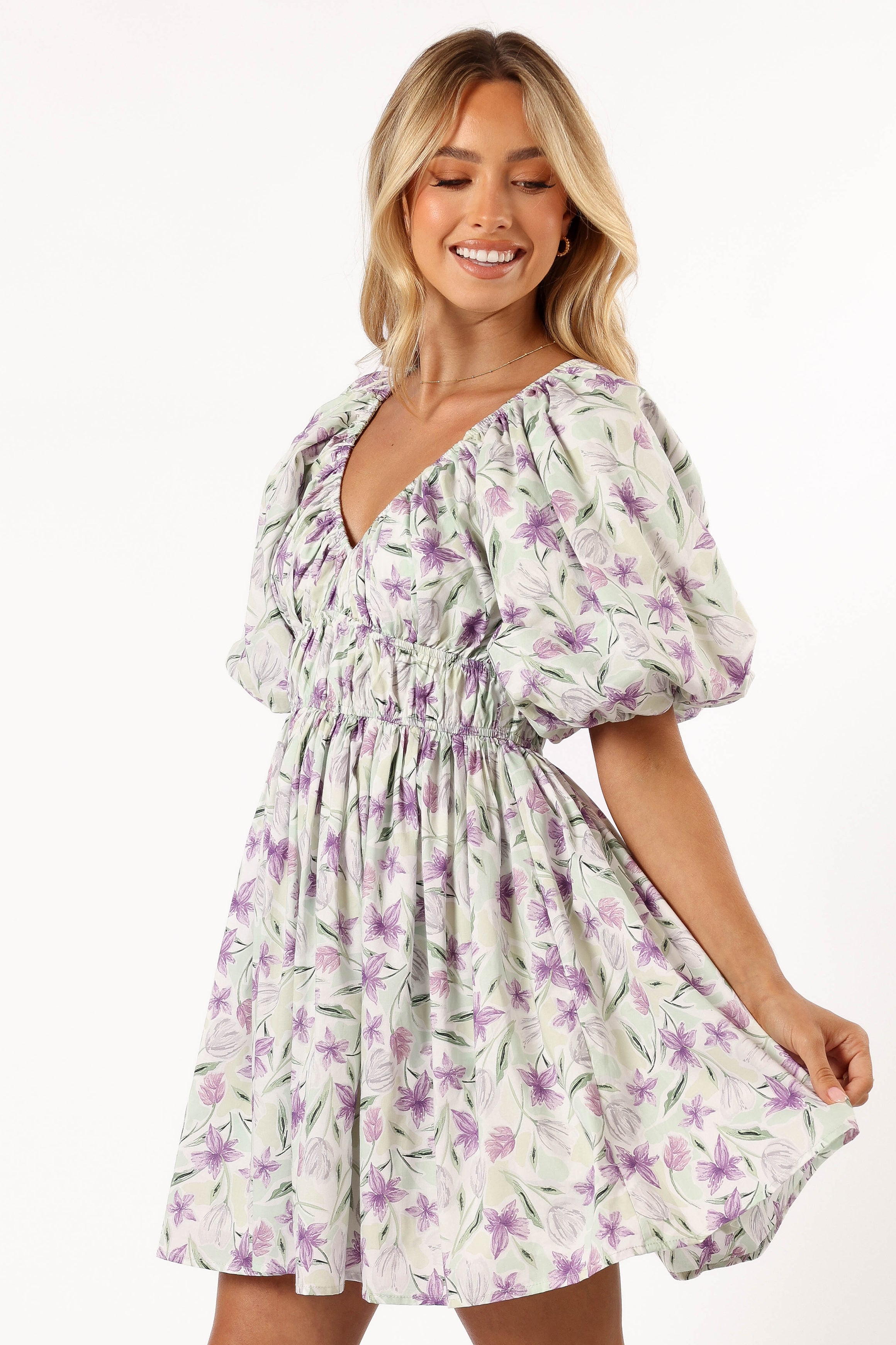 Tenaya Mini Dress - Lavender-Sunny Prom