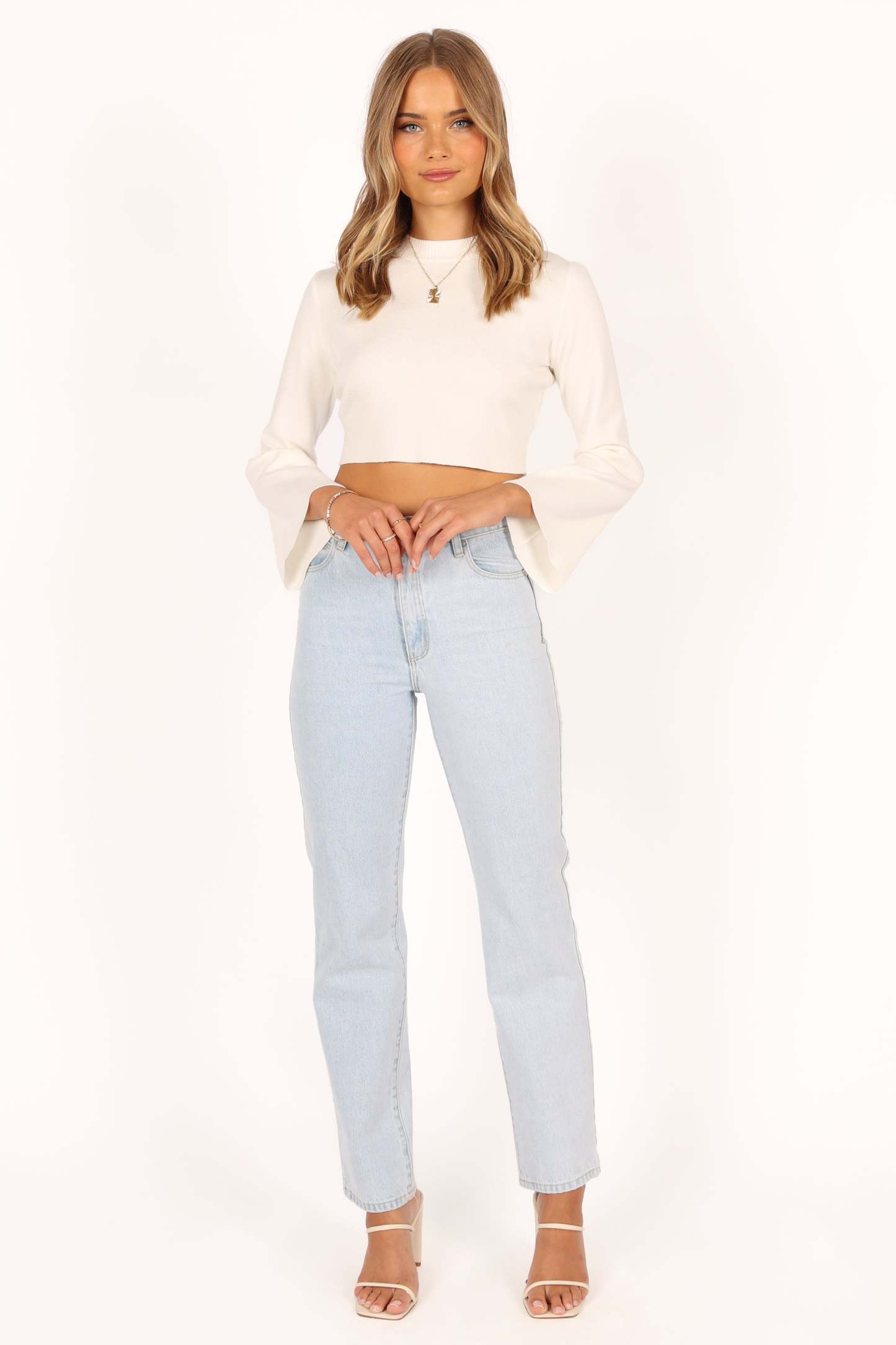 Fletcher Knit Sweater - White-Sunny Prom