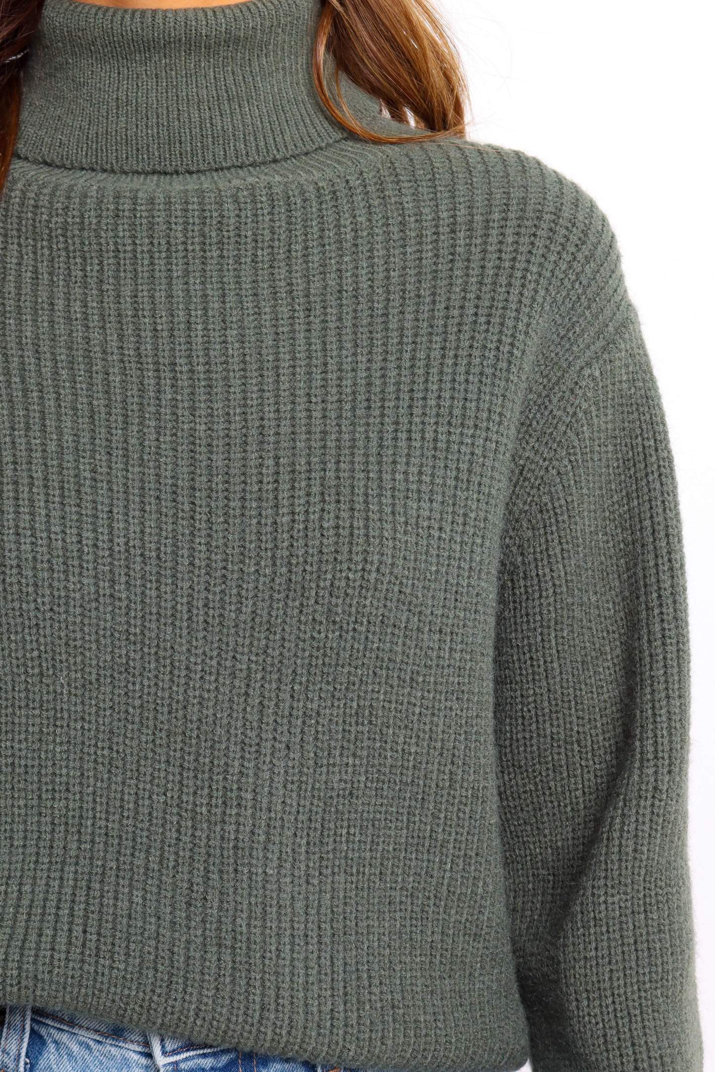 Freddie Knit Sweater - Green-Sunny Prom