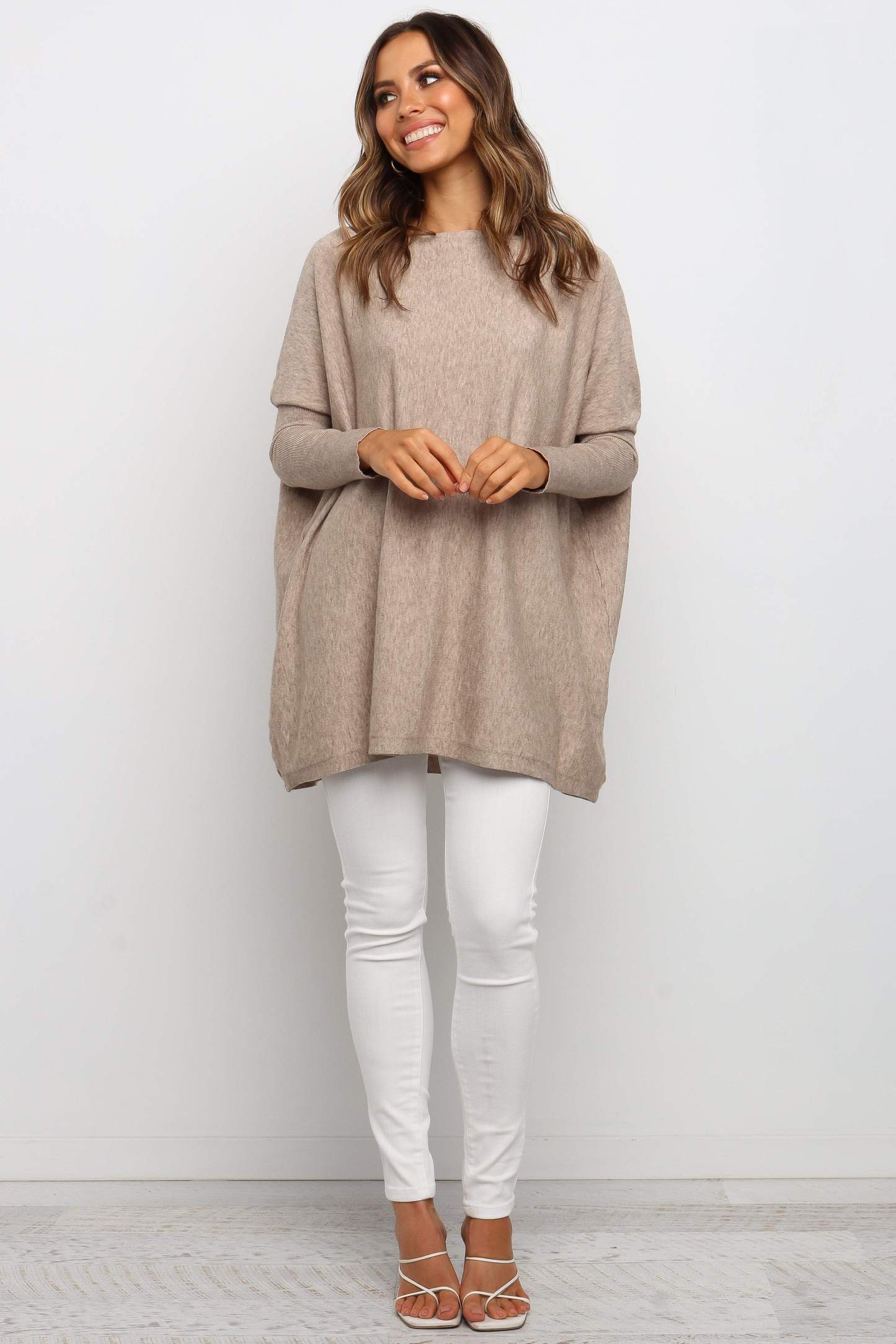 Jemima Sweater - Beige-Sunny Prom