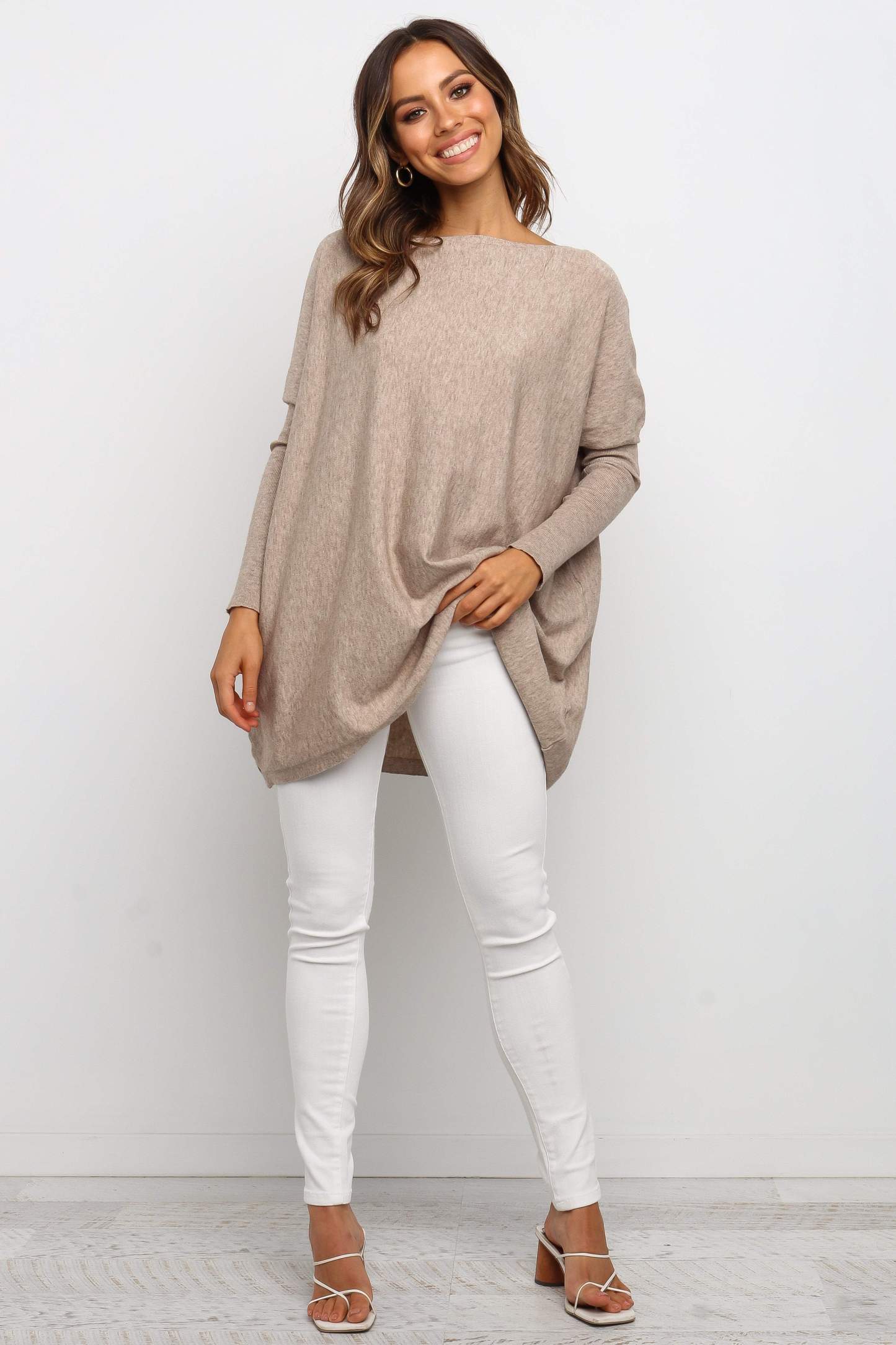 Jemima Sweater - Beige-Sunny Prom