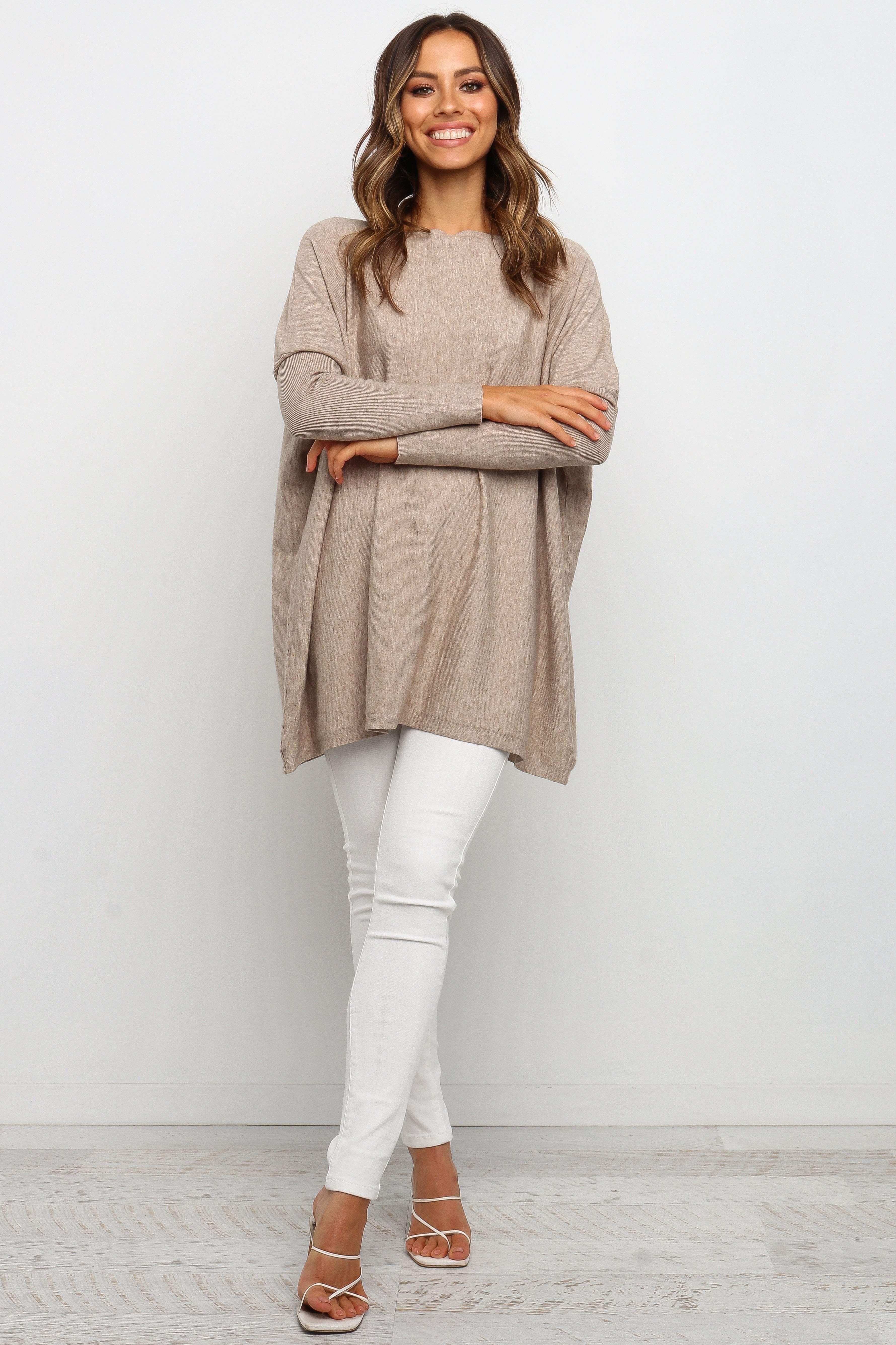 Jemima Sweater - Beige-Sunny Prom