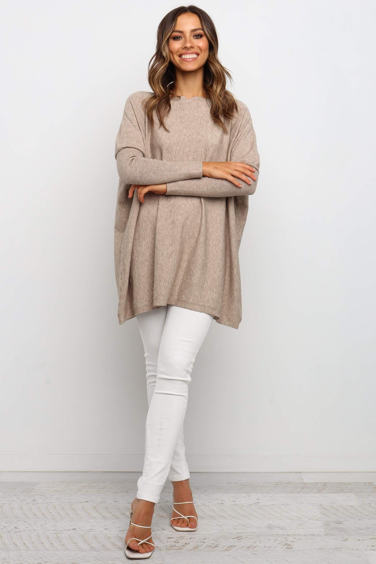 Jemima Sweater - Beige-Sunny Prom