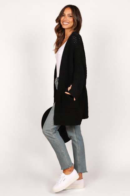 Leyonie Cardigan - Black-Sunny Prom