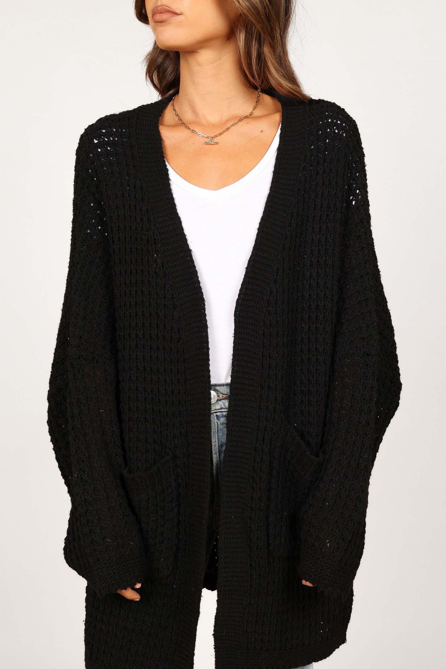 Leyonie Cardigan - Black-Sunny Prom