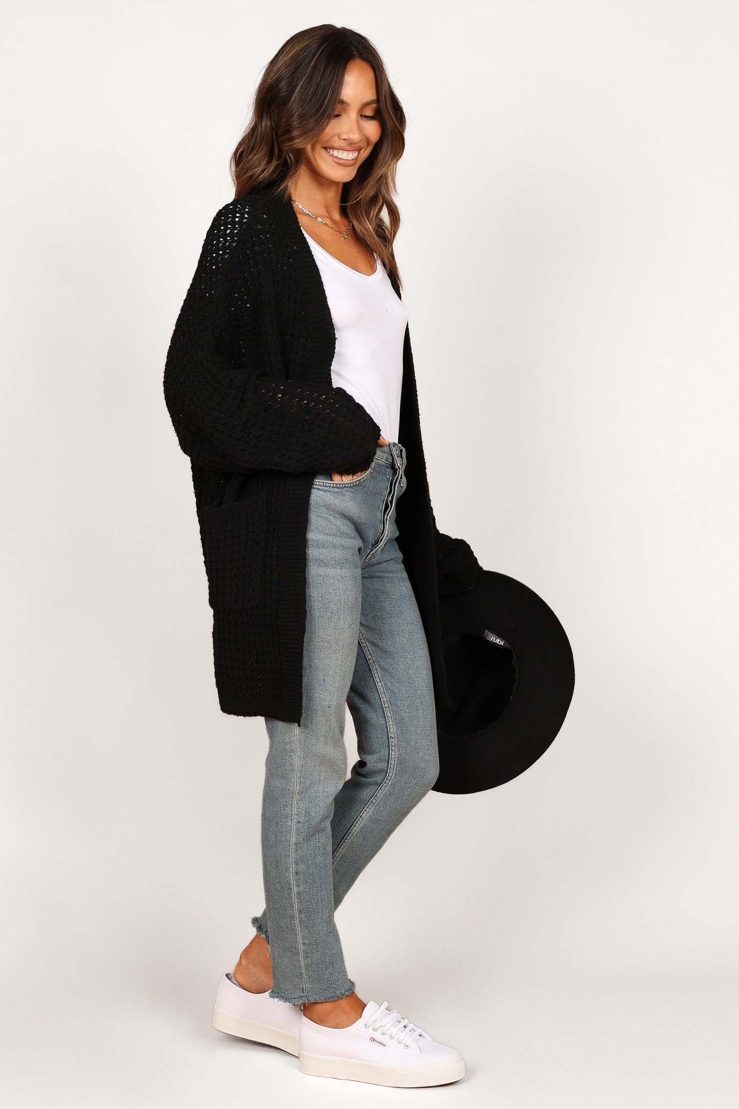 Leyonie Cardigan - Black-Sunny Prom