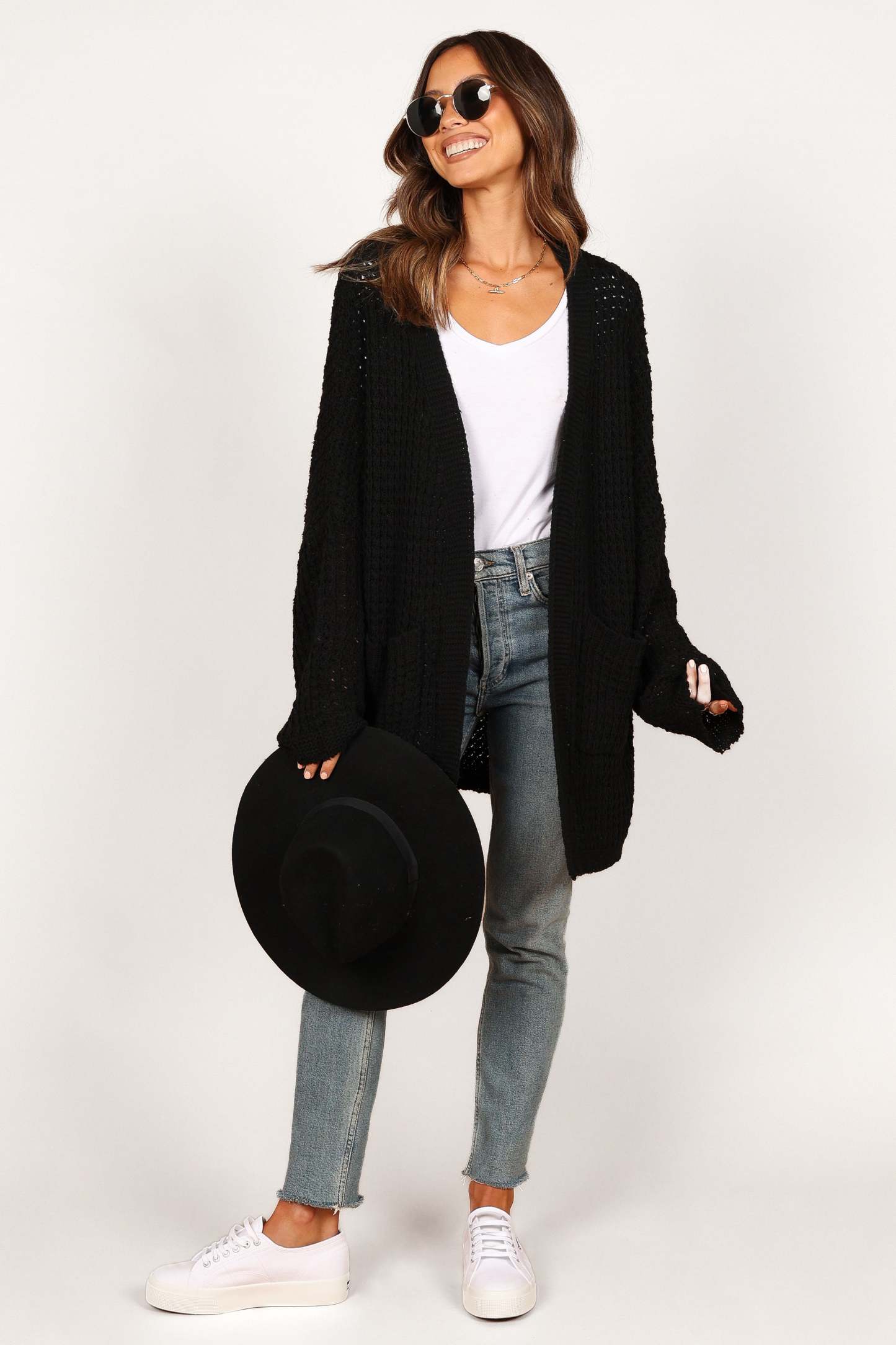 Leyonie Cardigan - Black-Sunny Prom