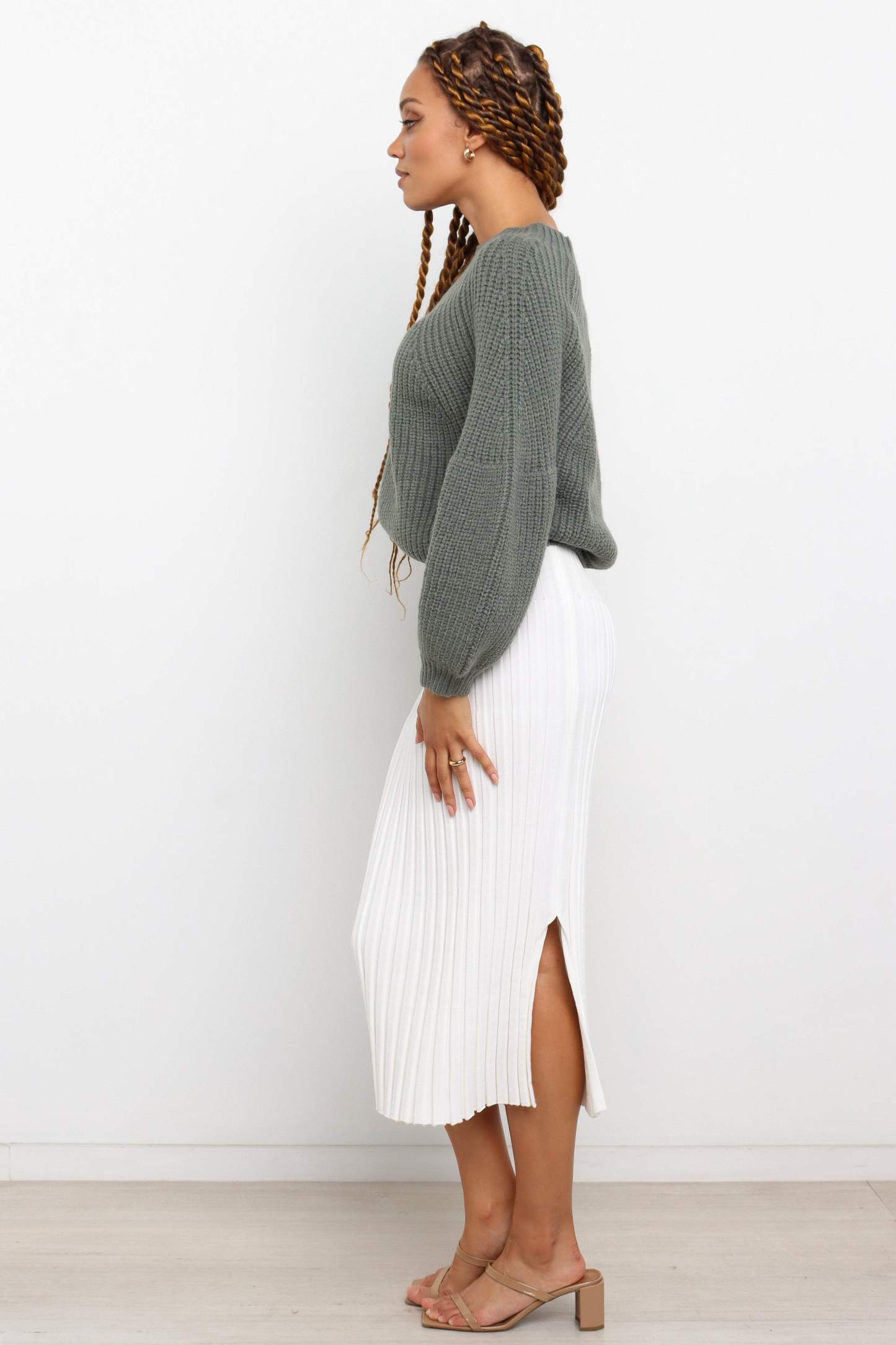 London Knit Sweater - Emerald-Sunny Prom