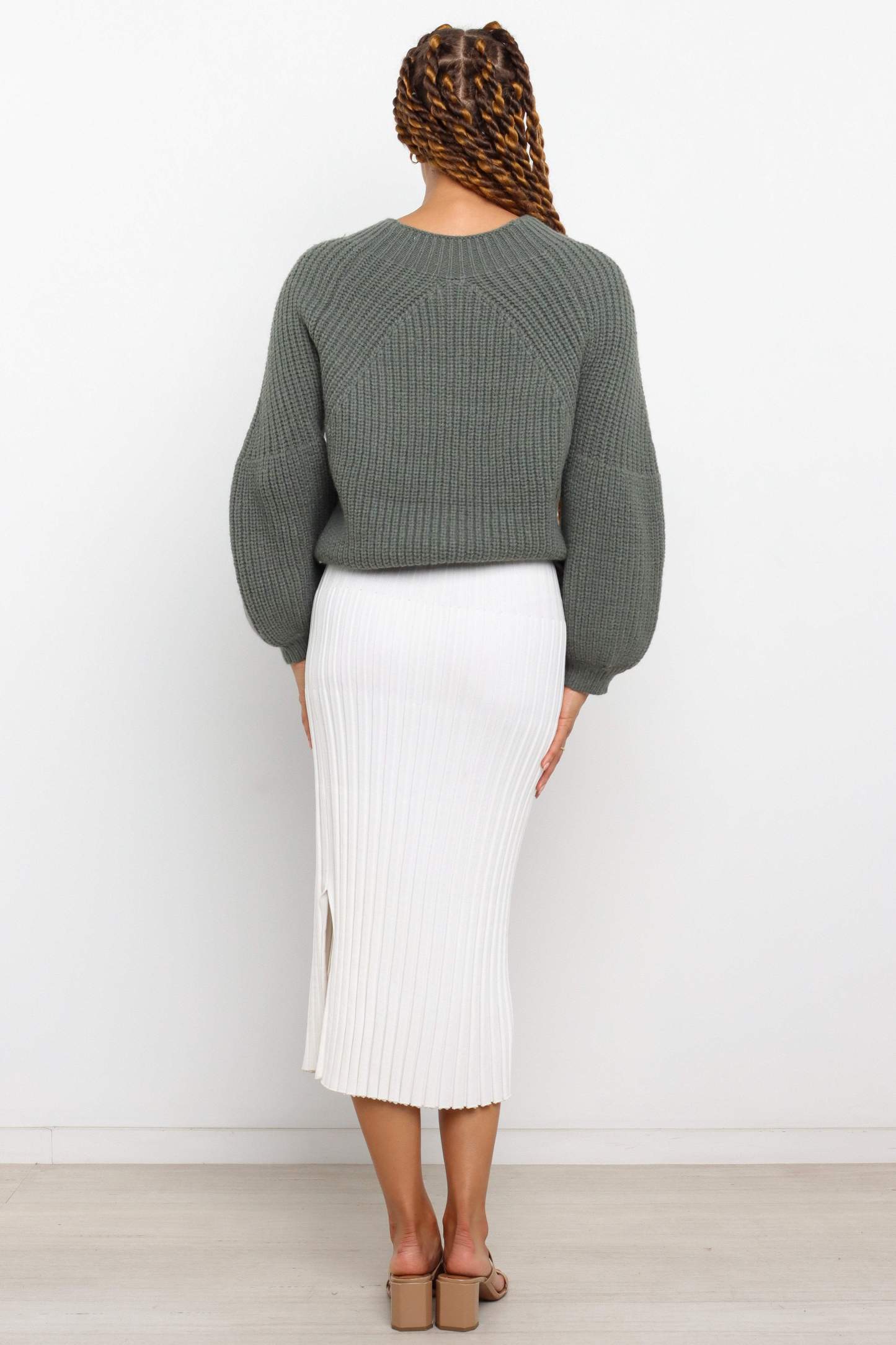 London Knit Sweater - Emerald-Sunny Prom