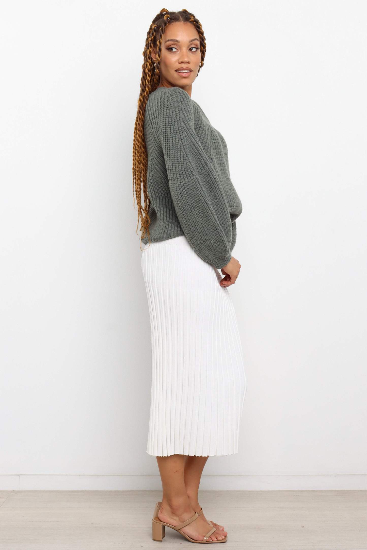 London Knit Sweater - Emerald-Sunny Prom