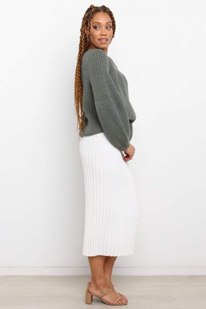 London Knit Sweater - Emerald-Sunny Prom