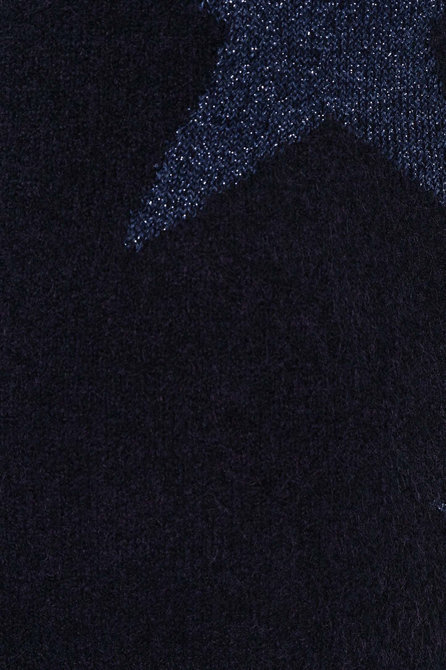 Rosalina Crewneck Shimmer Star Knit Sweater - Navy-Sunny Prom