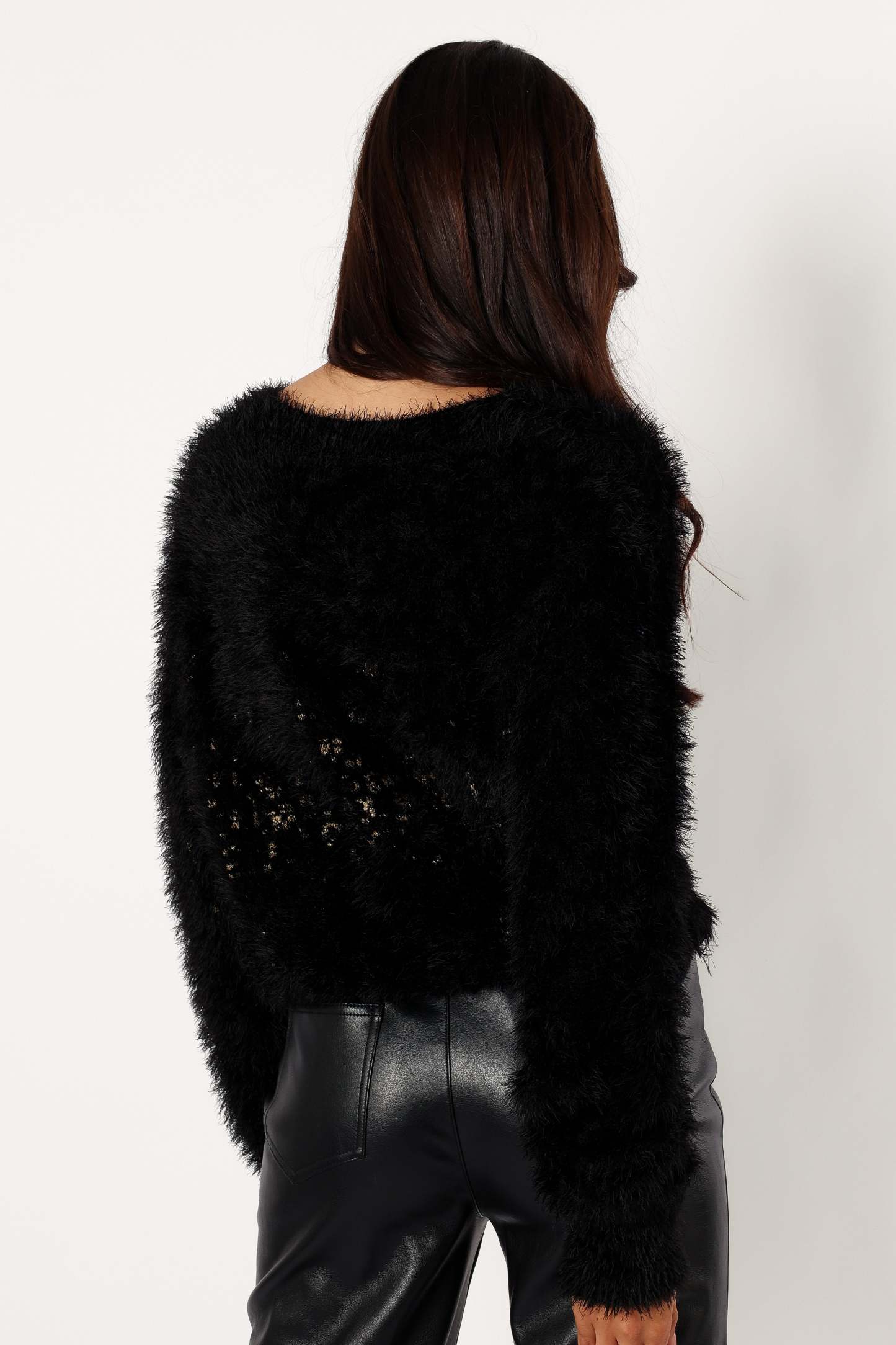 Sabrina Knit Sweater - Black-Sunny Prom