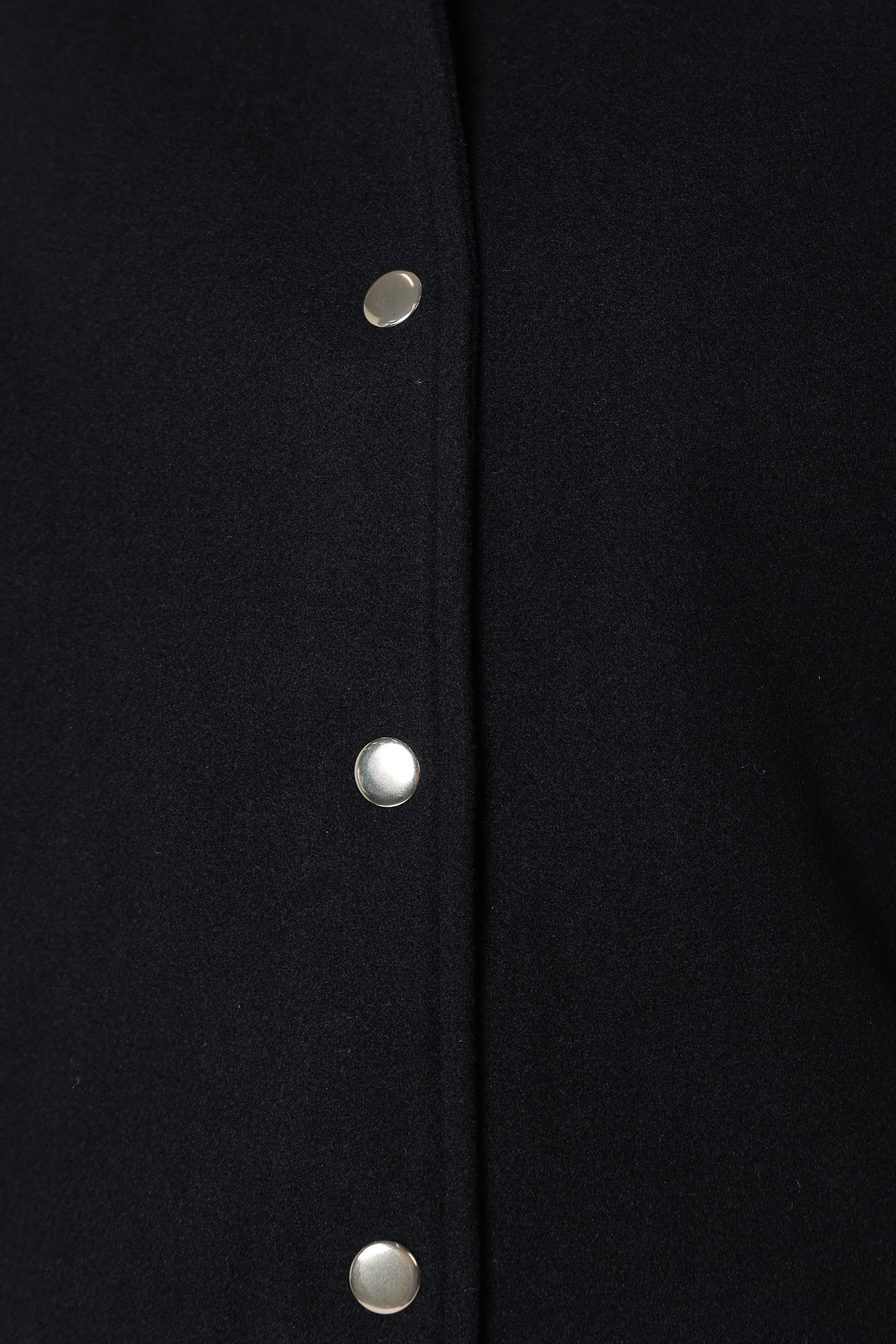 Fallon Collegiate Bomber Jacket - Dark Indigo-Sunny Prom