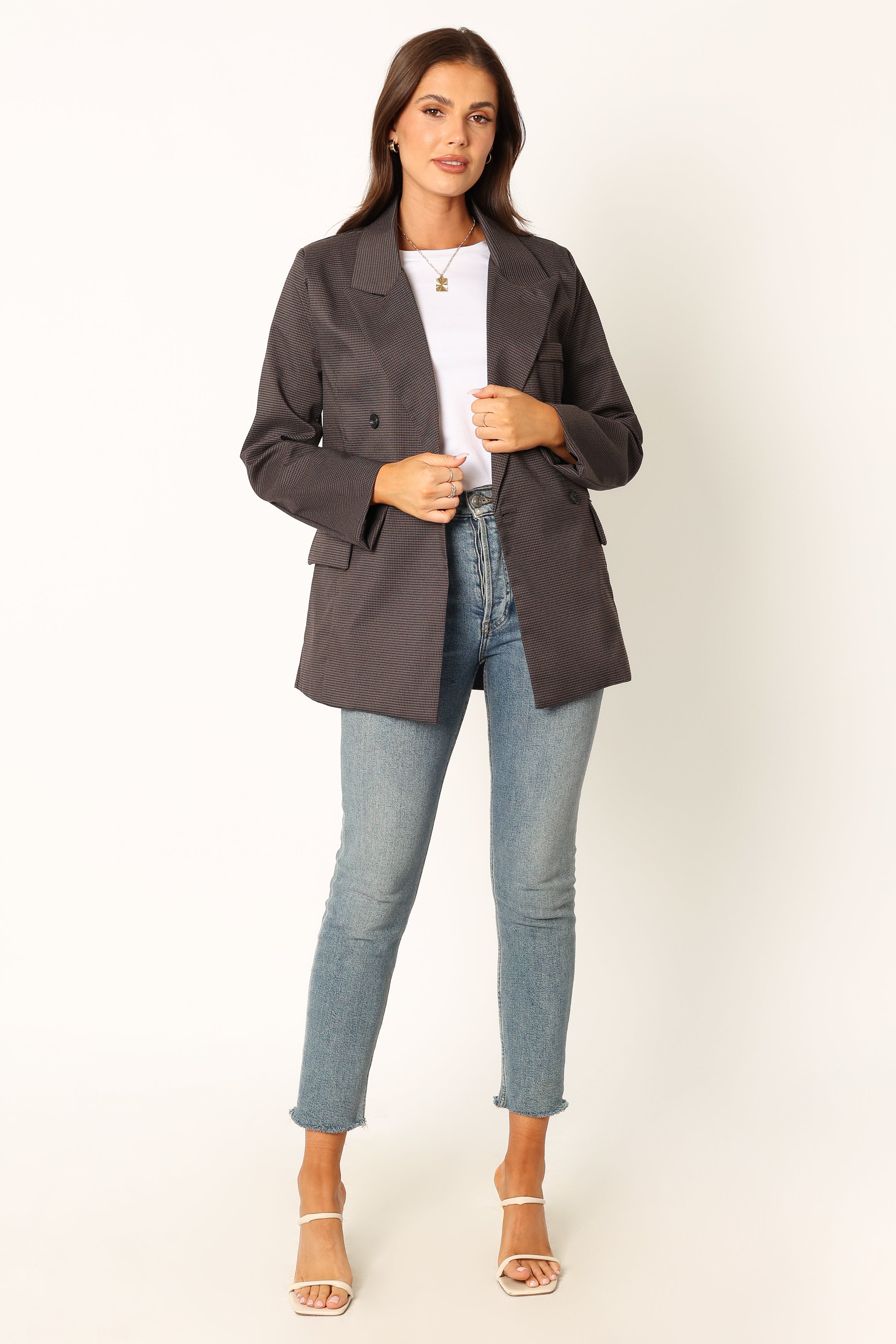 Juliette Blazer - Charcoal-Sunny Prom