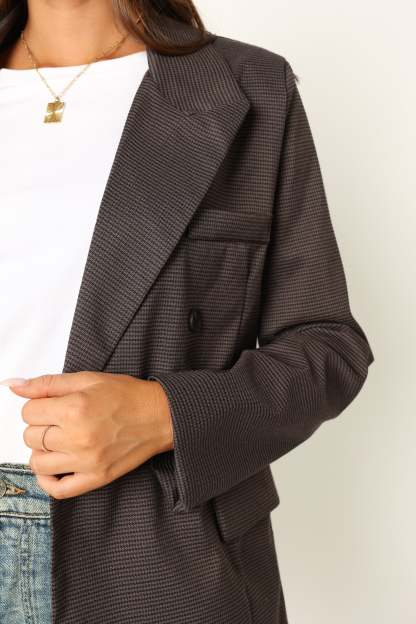 Juliette Blazer - Charcoal-Sunny Prom
