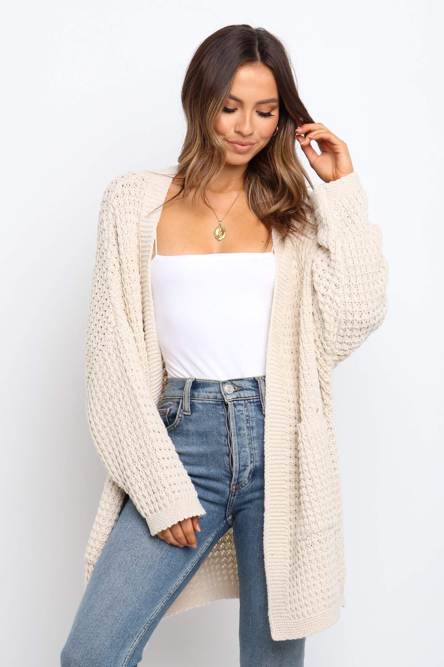 Leyonie Cardigan - Cream-Sunny Prom