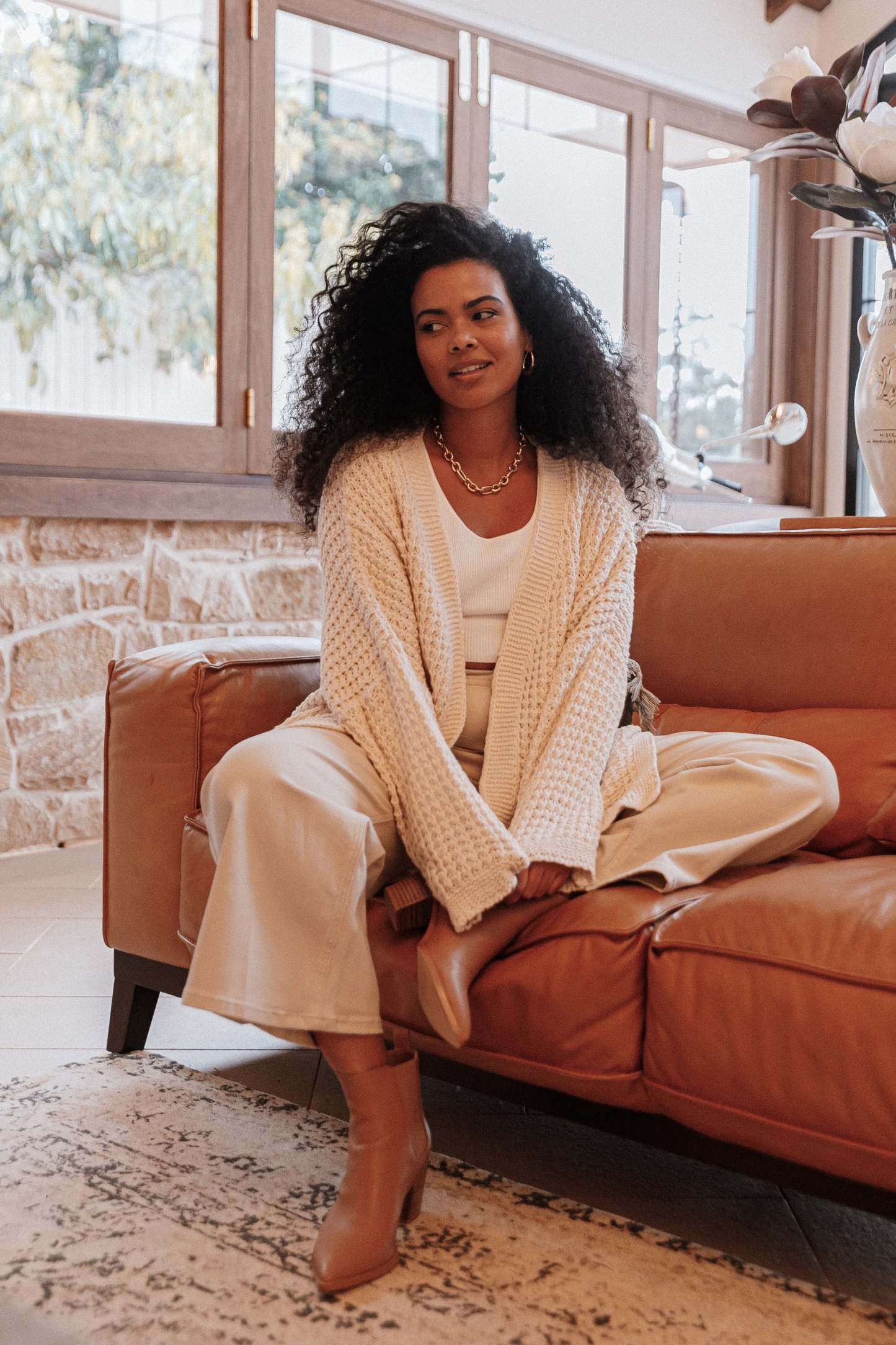 Leyonie Cardigan - Cream-Sunny Prom